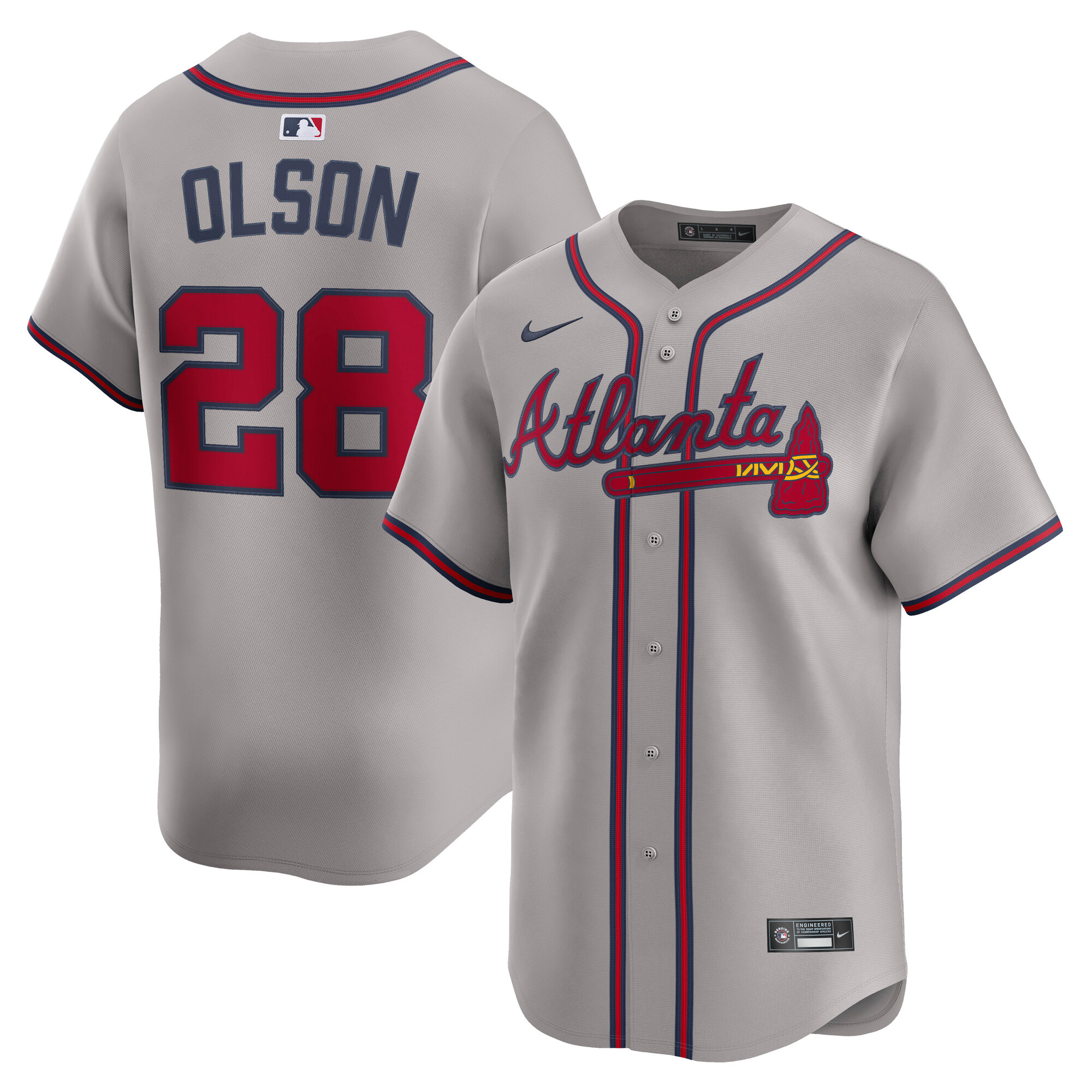 Matt Olson Atlanta Braves Road Limited Player Jersey