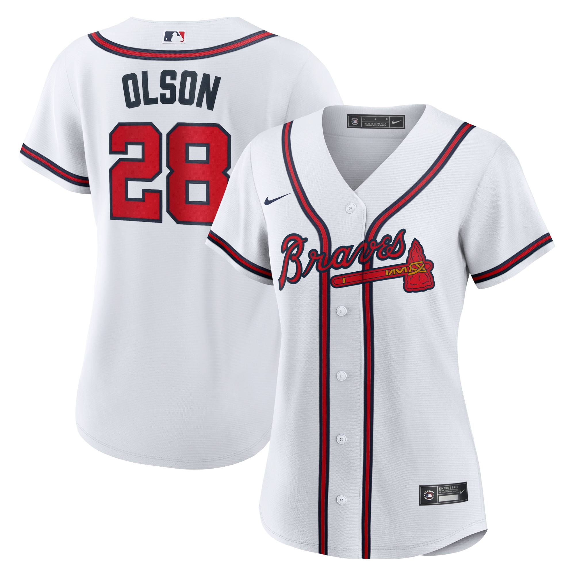 Matt Olson Atlanta Braves Women's Home Player Jersey - White