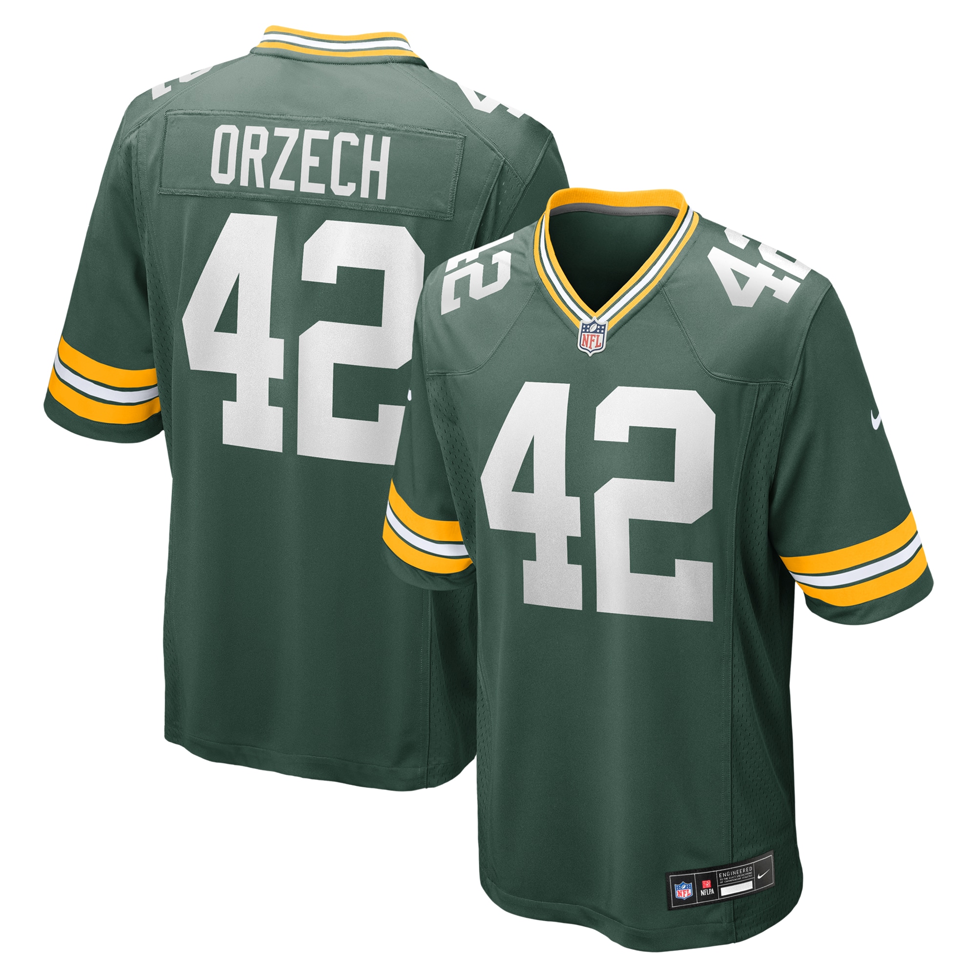 Matt Orzech Green Bay Packers Game Jersey - Green