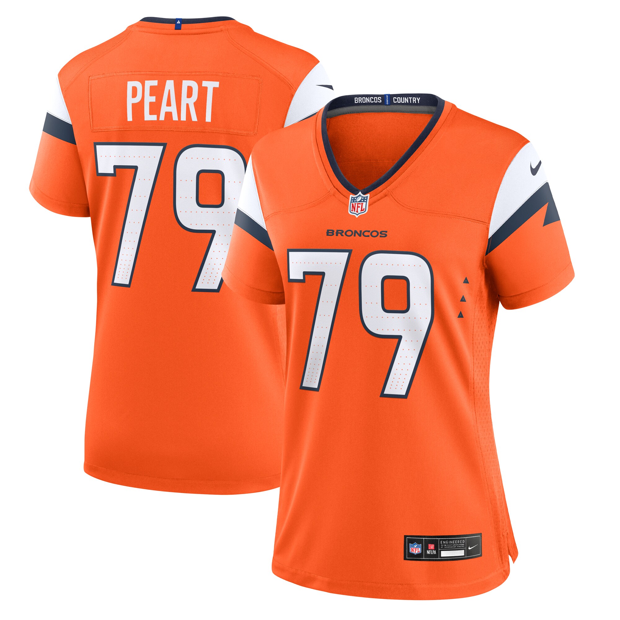 Matt Peart Denver Broncos Women's Team Game Jersey - Orange