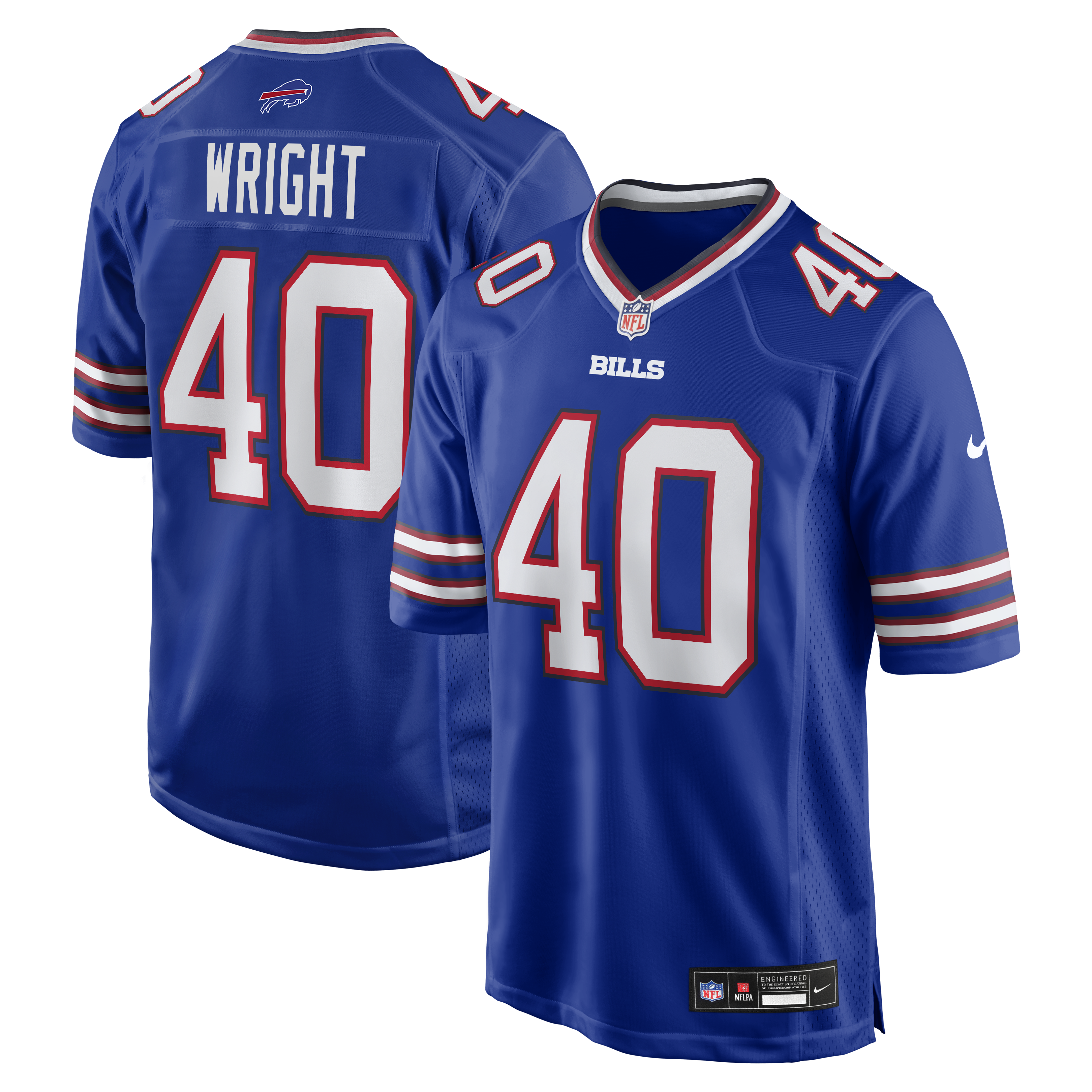 Matthew Wright Buffalo Bills Team Game Jersey - Royal