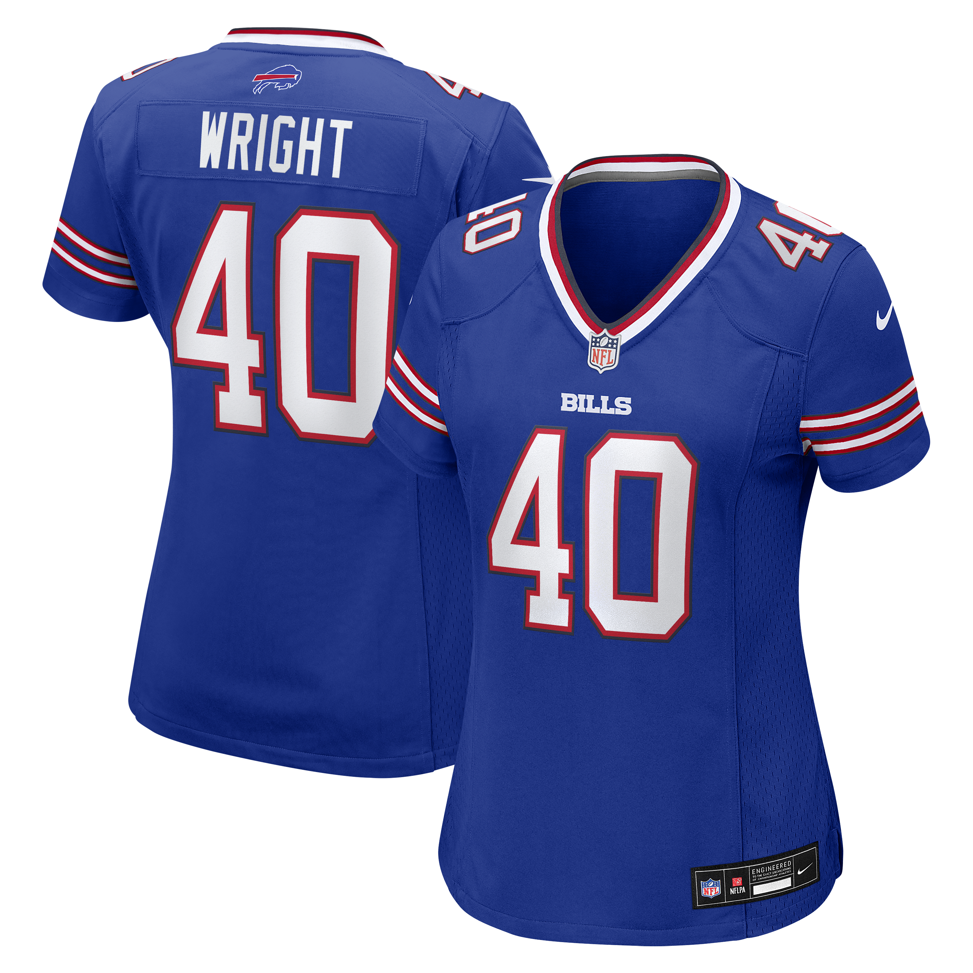 Matthew Wright Buffalo Bills Women's Team Game Jersey - Royal