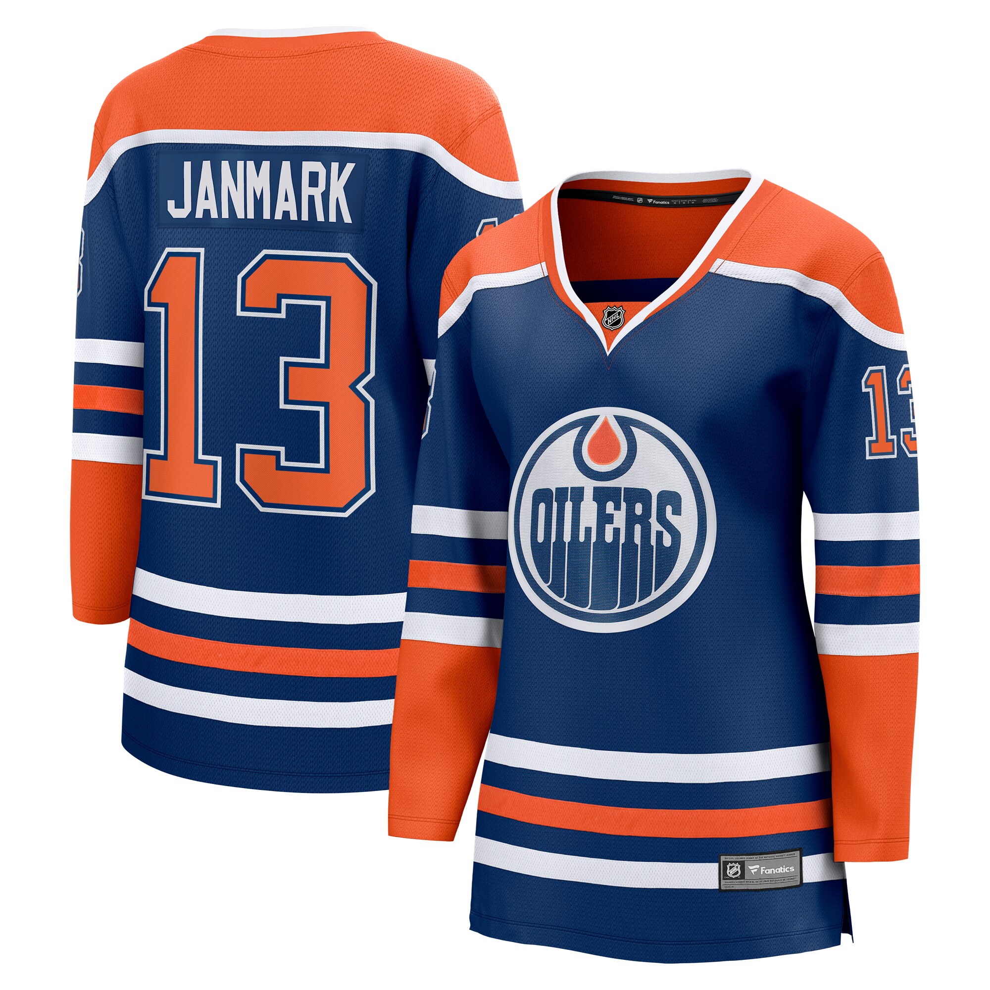 Mattias Janmark Edmonton Oilers Fanatics Women's Home Breakaway Player Jersey - Royal