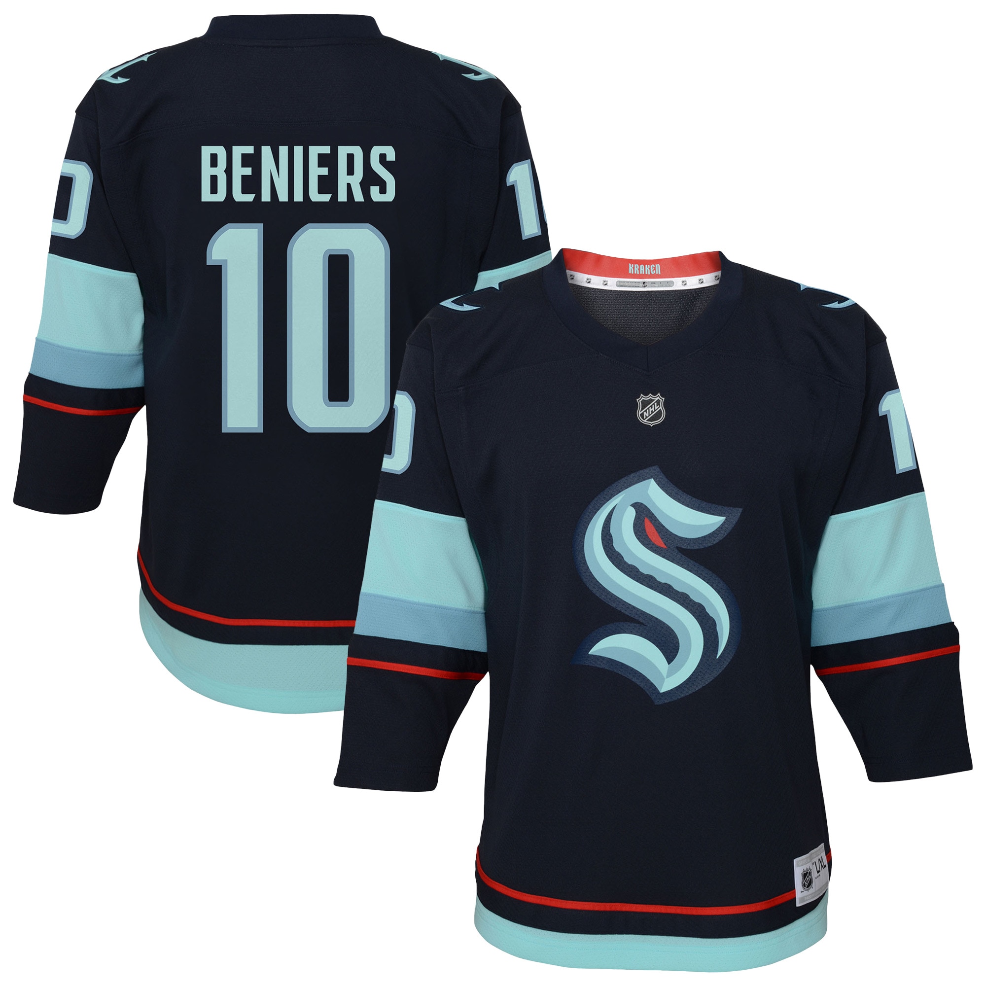 Matty Beniers Seattle Kraken Youth Alternate Player Jersey - Navy