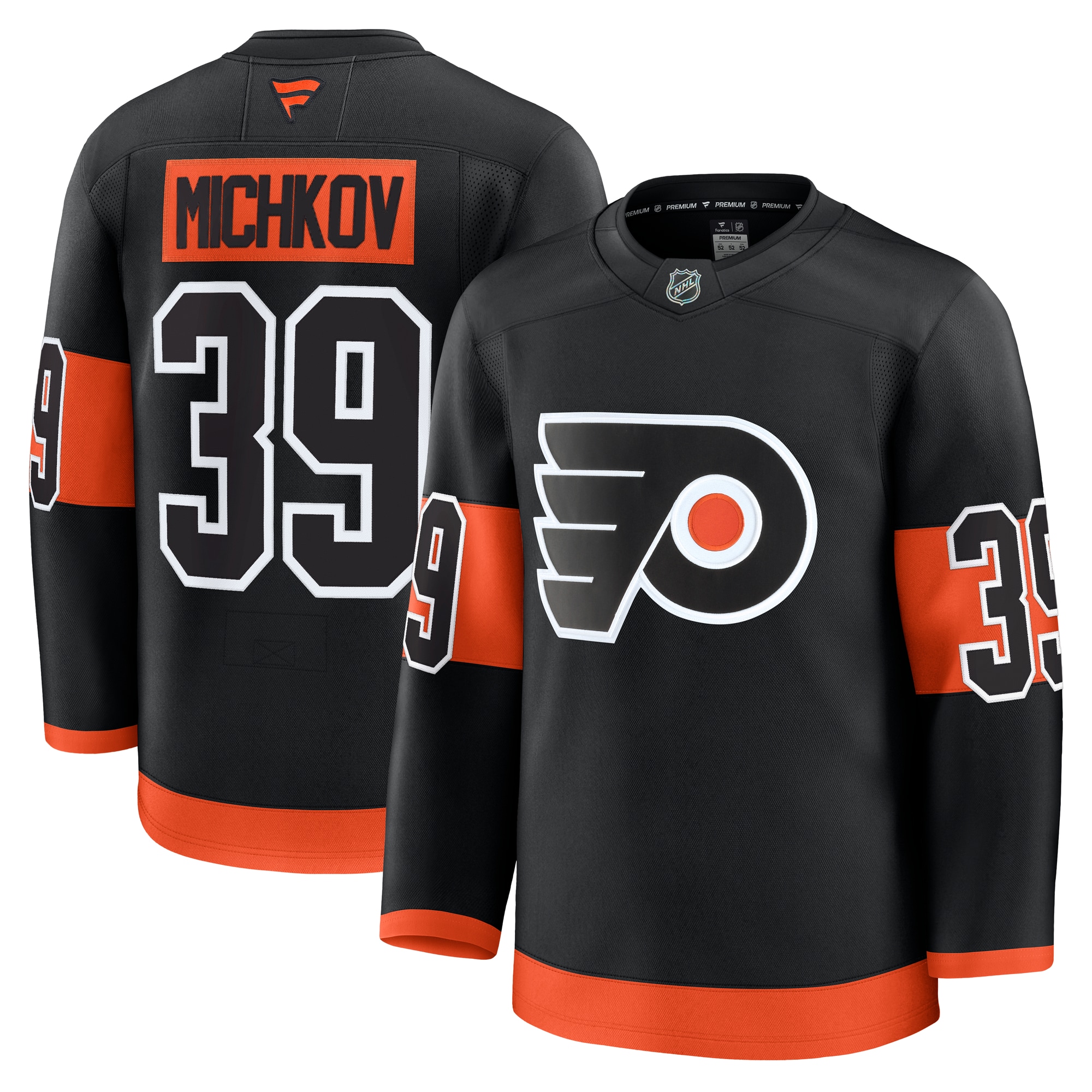 Matvei Michkov Philadelphia Flyers Fanatics Alternate Premium Jersey