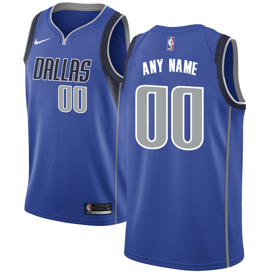 Mavericks Custom Blue Jersey - Nike - Personalized NBA Gear