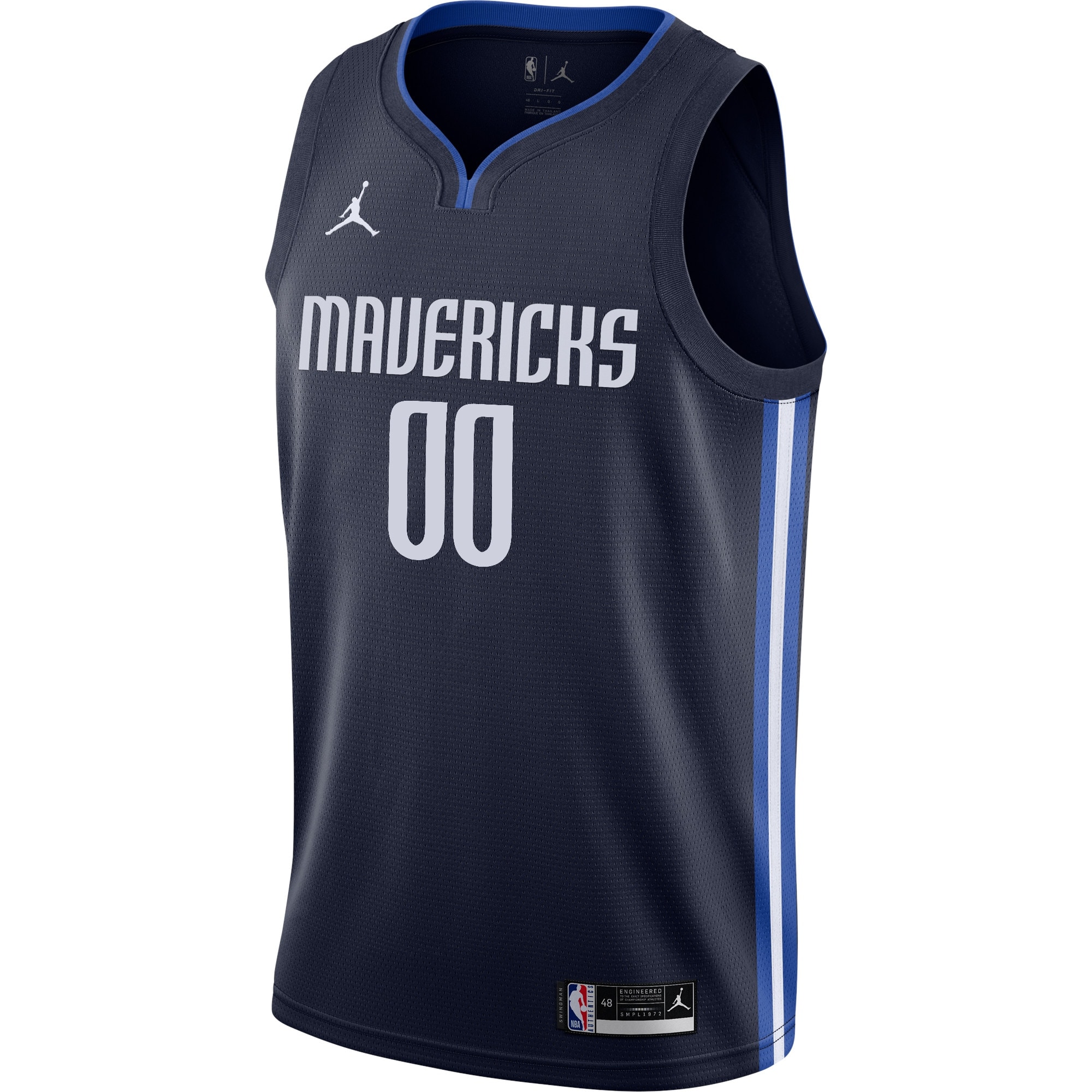 Alternative view of Mavericks Navy Custom Jersey jordan - Jordan Mavericks Navy Custom