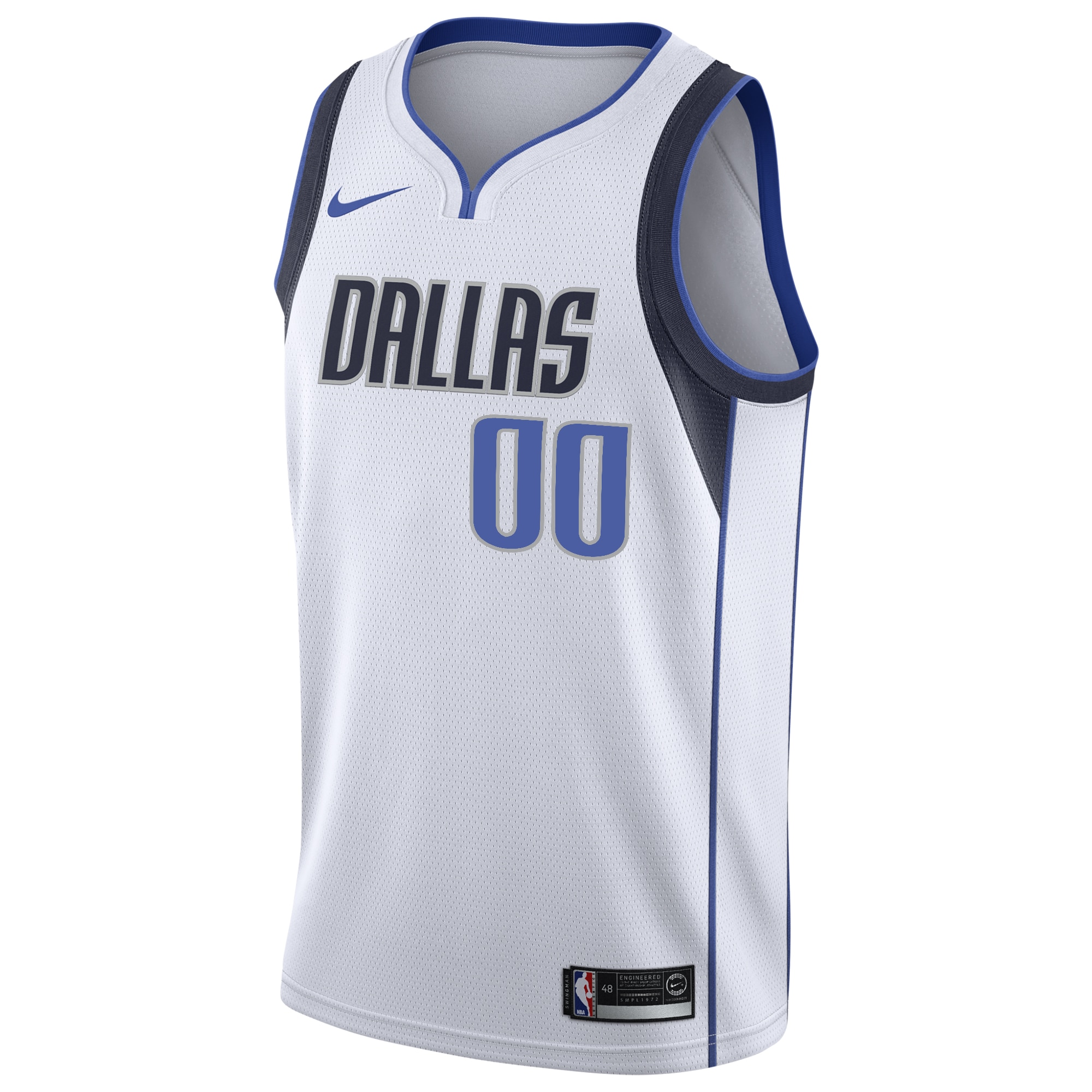 Alternative view of Mavericks White Custom Jersey nike - Nike Mavericks White Association