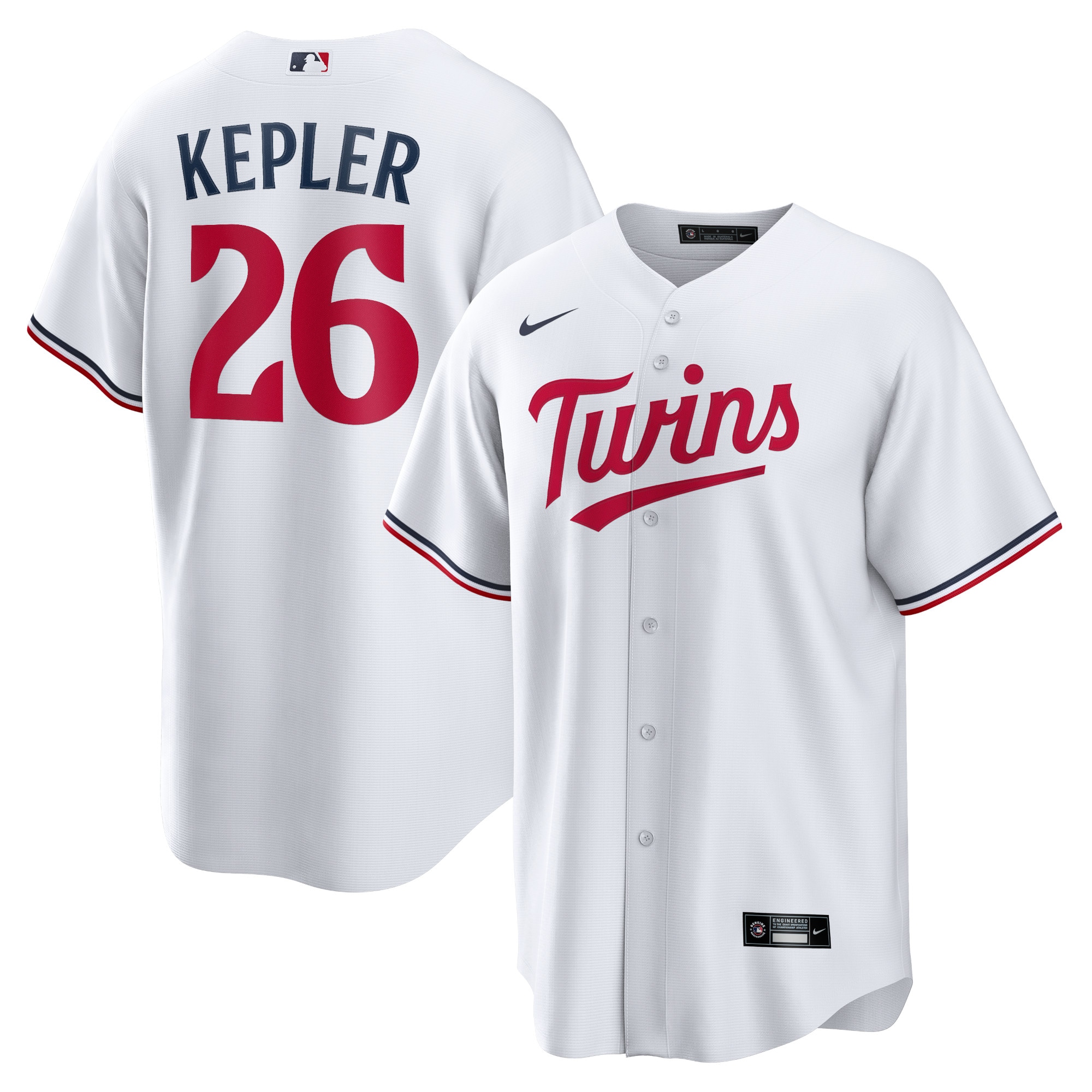 Max Kepler Minnesota Twins Home Player Logo Jersey - White