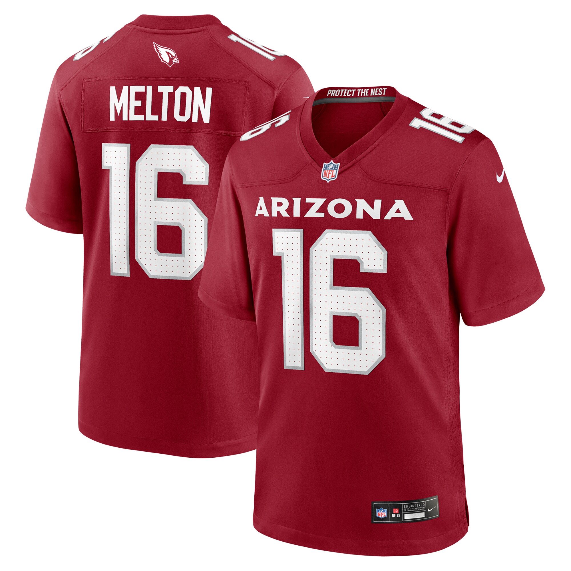 Max Melton Arizona Cardinals Team Game Jersey - Cardinal