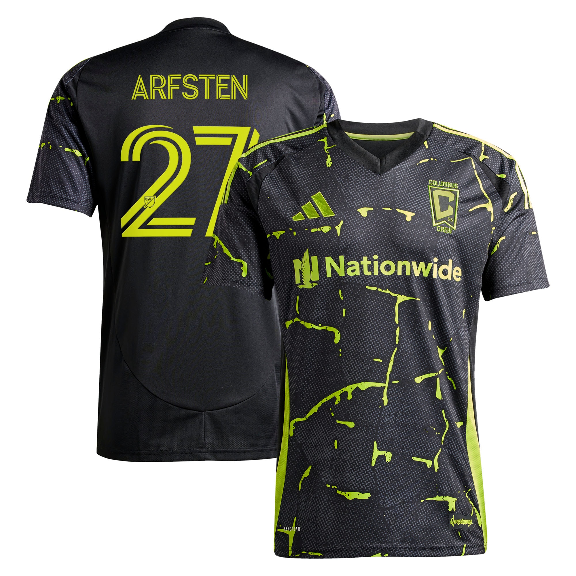 Maximilian Arfsten Columbus Crew 2025 The Goosebumps Kit Jersey - Black