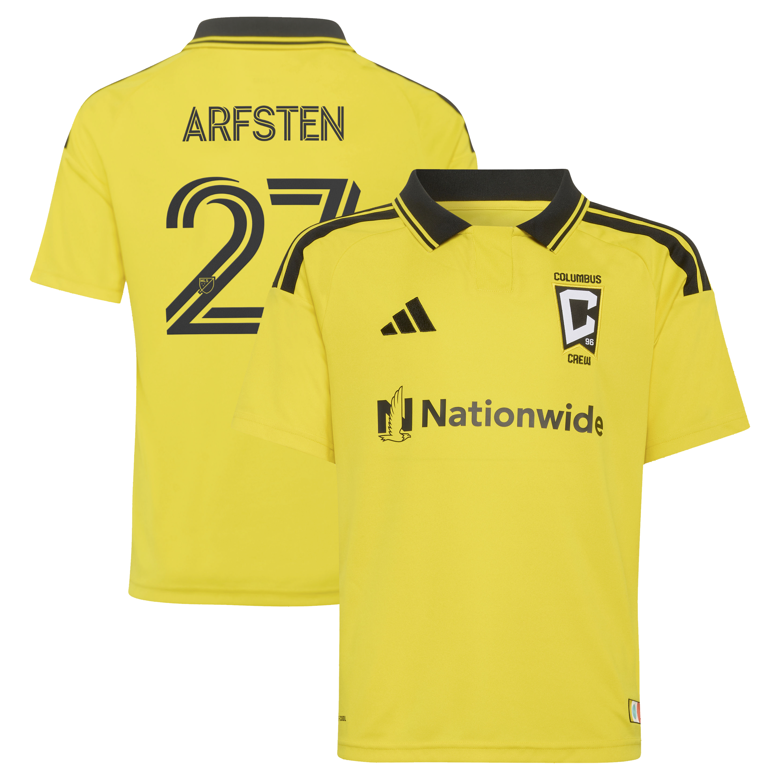 Maximilian Arfsten Columbus Crew Youth 2026 The Crafted for Excellence Kit Jersey - Yellow