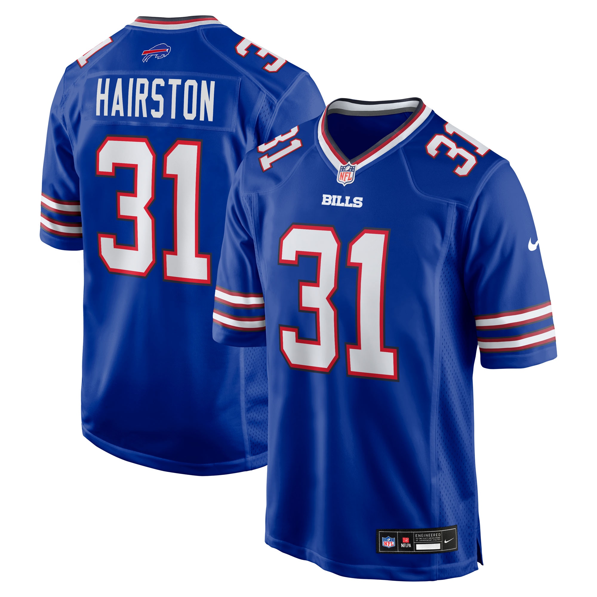 Maxwell Hairston Buffalo Bills Game Player Jersey - Royal