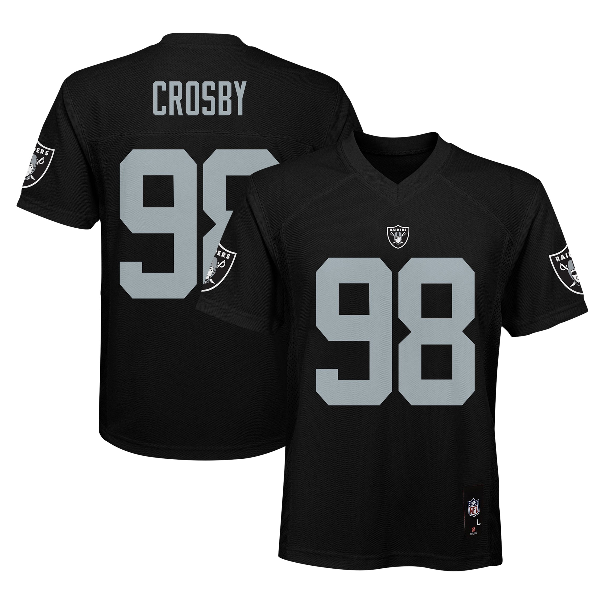 Maxx Crosby Las Vegas Raiders Youth Player Jersey - Black