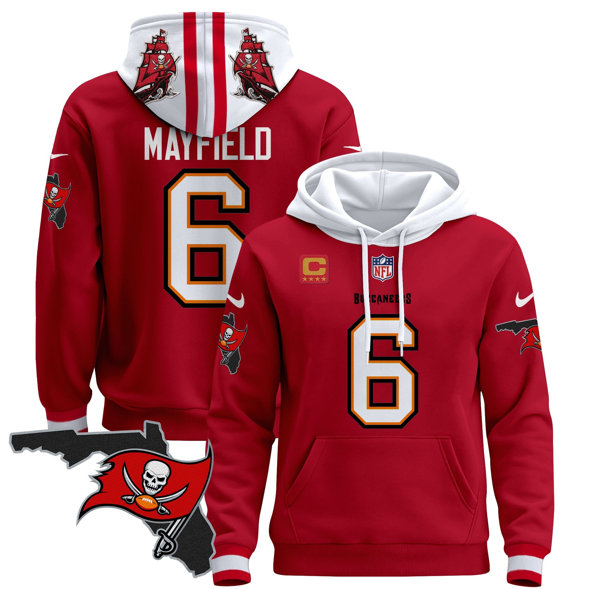 Mayfield Buccaneers Red Hoodie - Nike - NFL Fan Gear