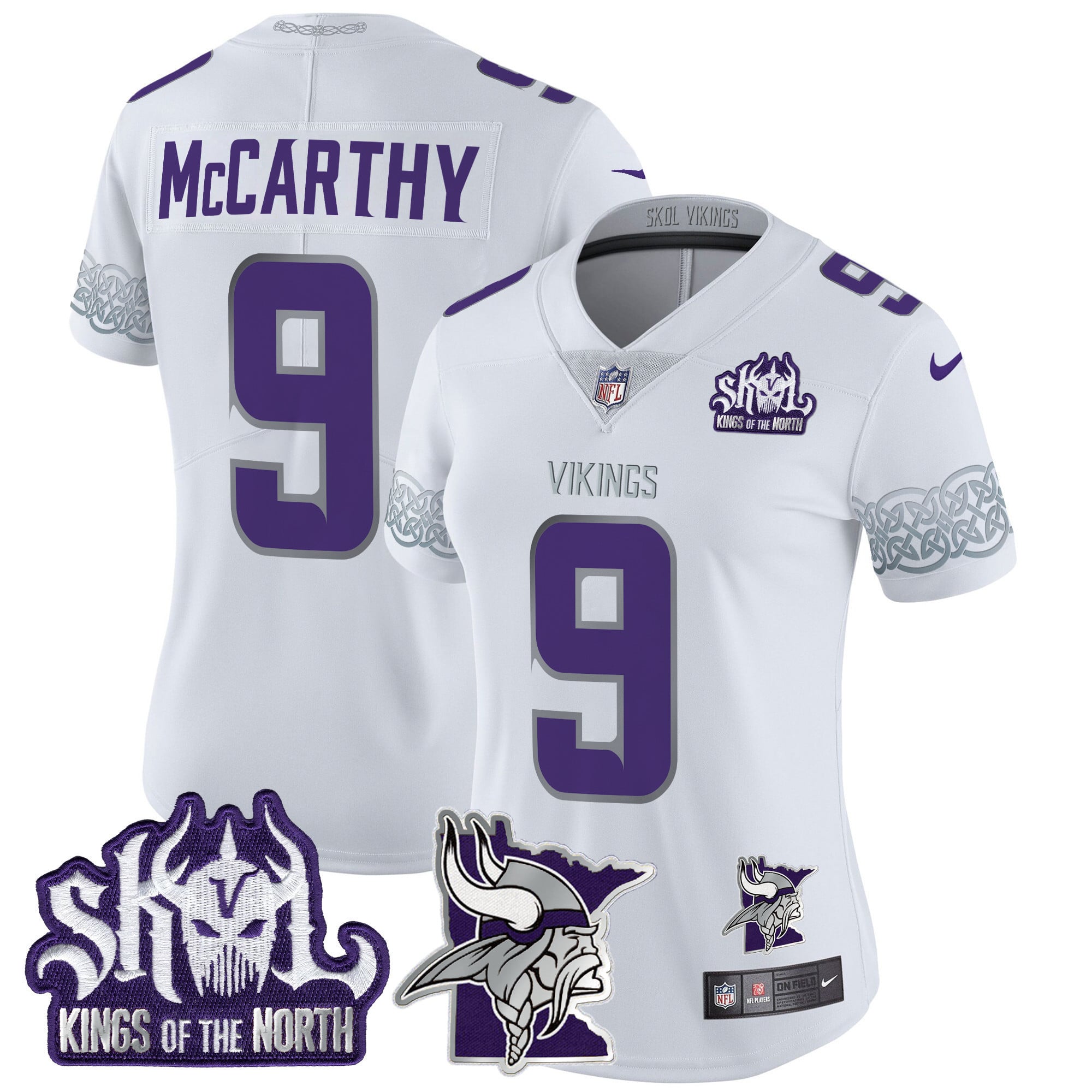 McCarthy Vikings #9 Jersey - Nike - White Limited Edition