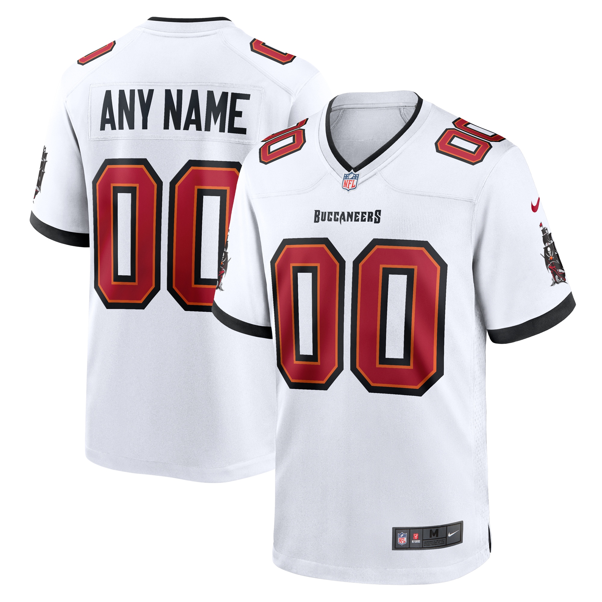 Men's White Tampa Bay Buccaneers White Custom Game Jersey