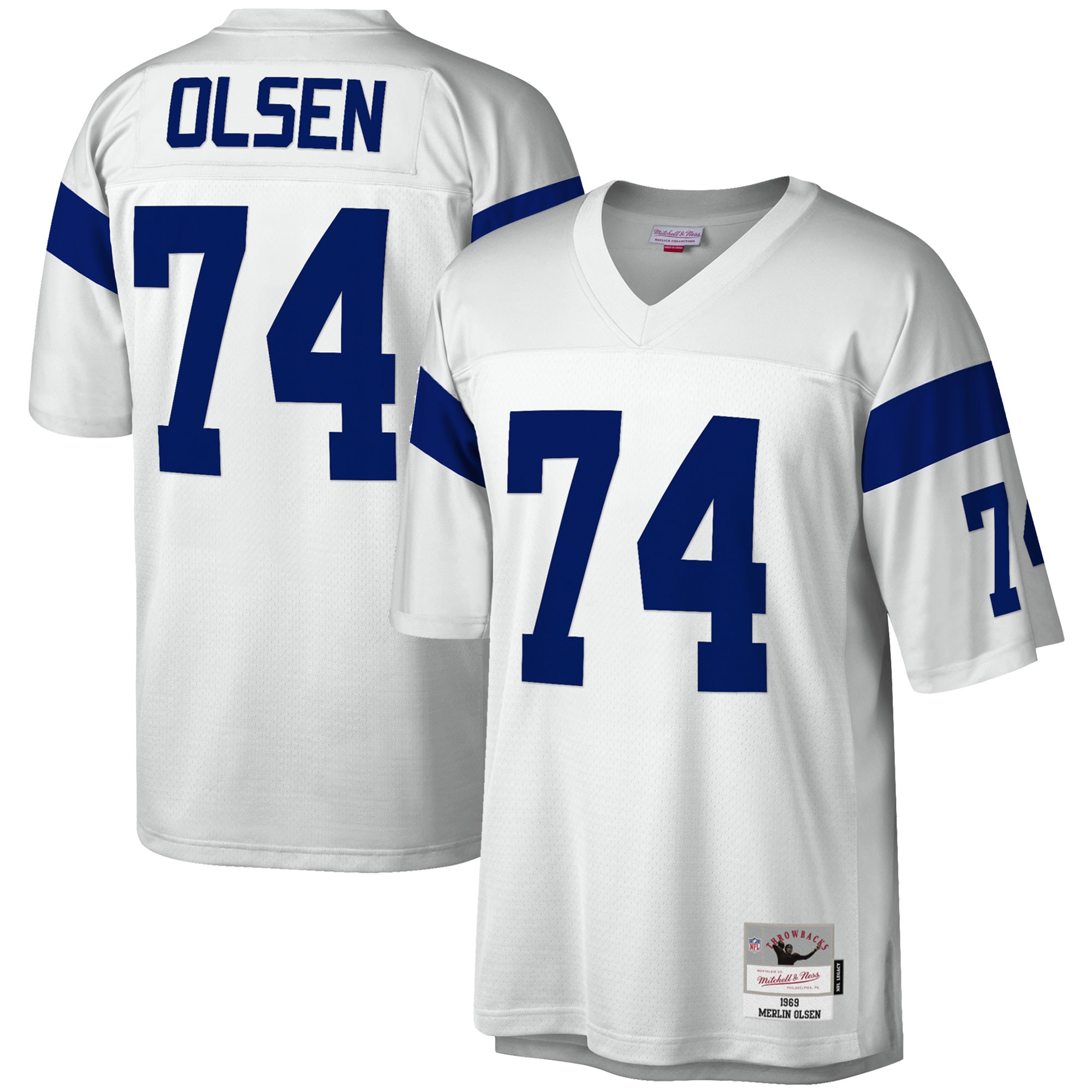Merlin Olsen Los Angeles Rams Legacy Jersey - White