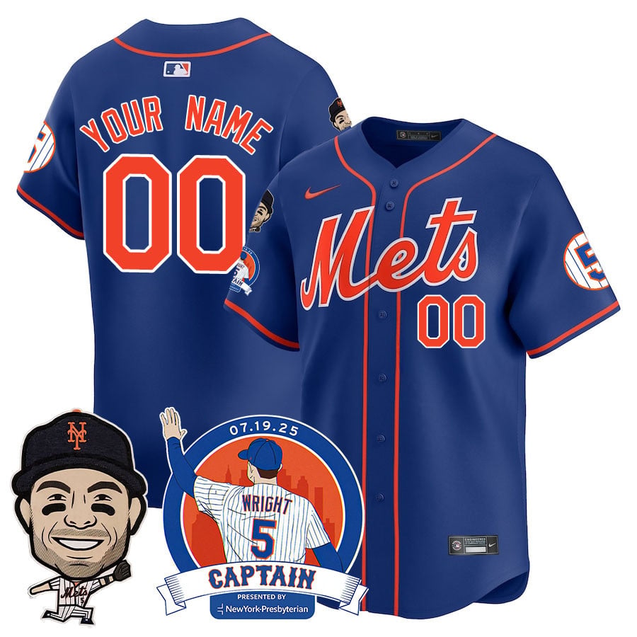 Alternative view of Mets Black Custom Jersey - Nike - Personalized Baseball