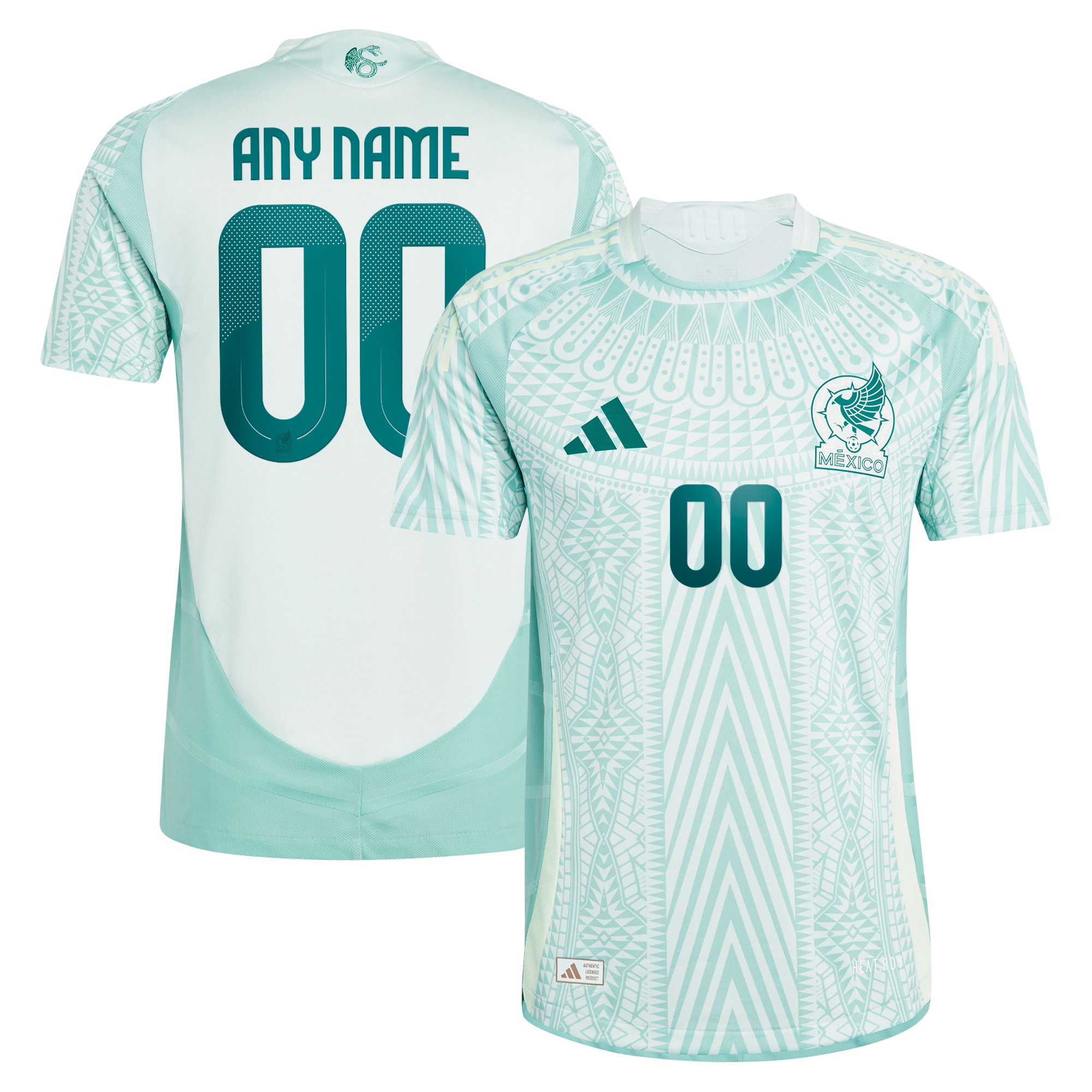 Mexico 2024 Away Jersey - Adidas - Light Green Authentic