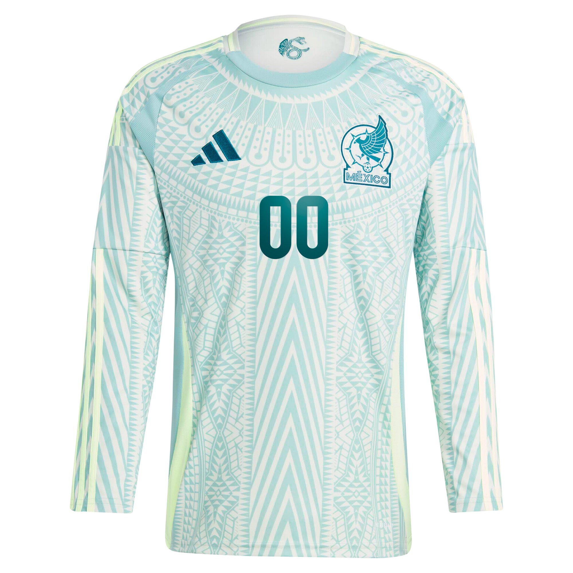 Alternative view of Mexico 2024 Pre-Match Jersey - Adidas - Long Sleeve