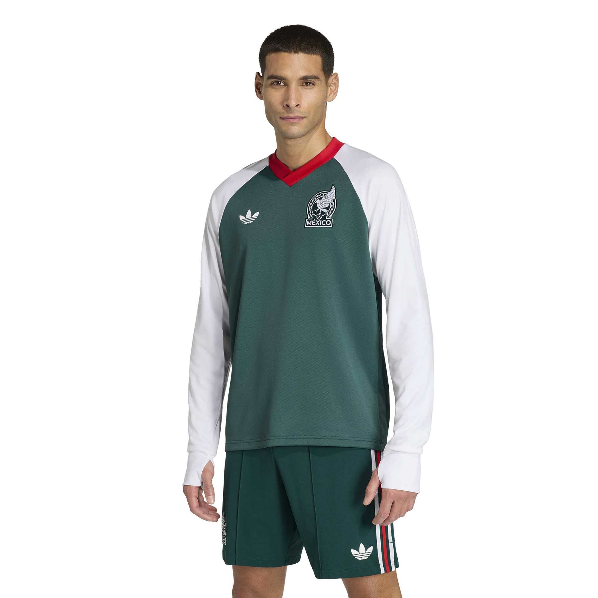Mexico National Team 2026 Long Sleeve Pre-Match Top - Green
