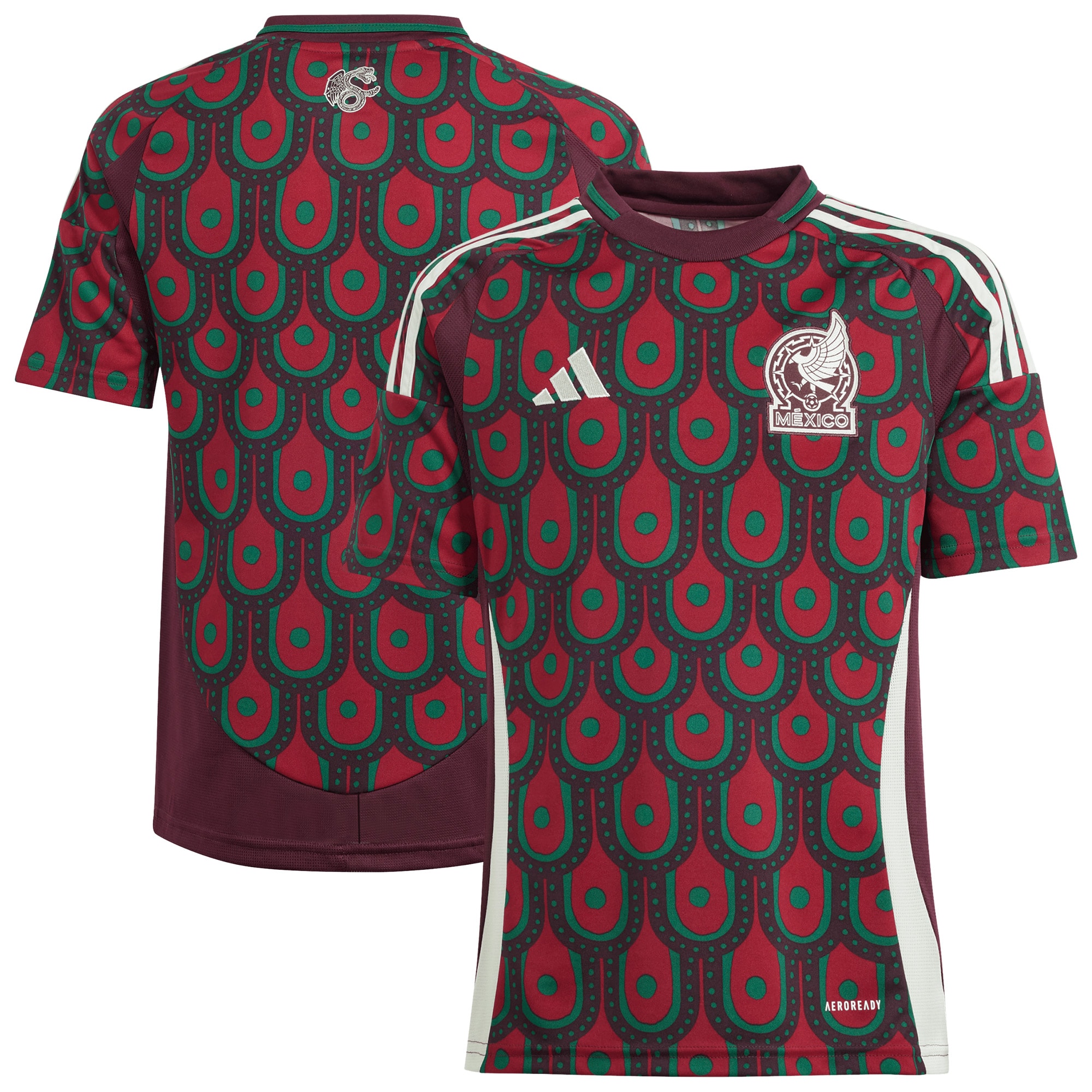 Mexico National Team Youth 2024 Home Jersey - Burgundy