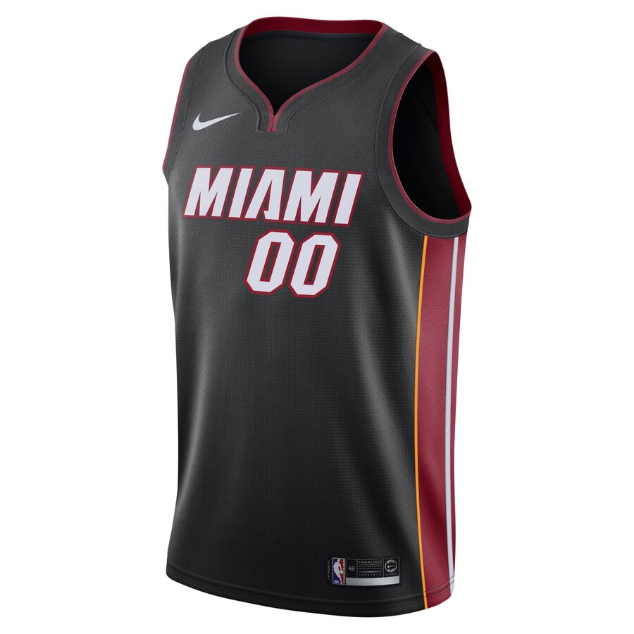Alternative view of Miami Heat Black Custom Jersey - Nike - Icon Edition