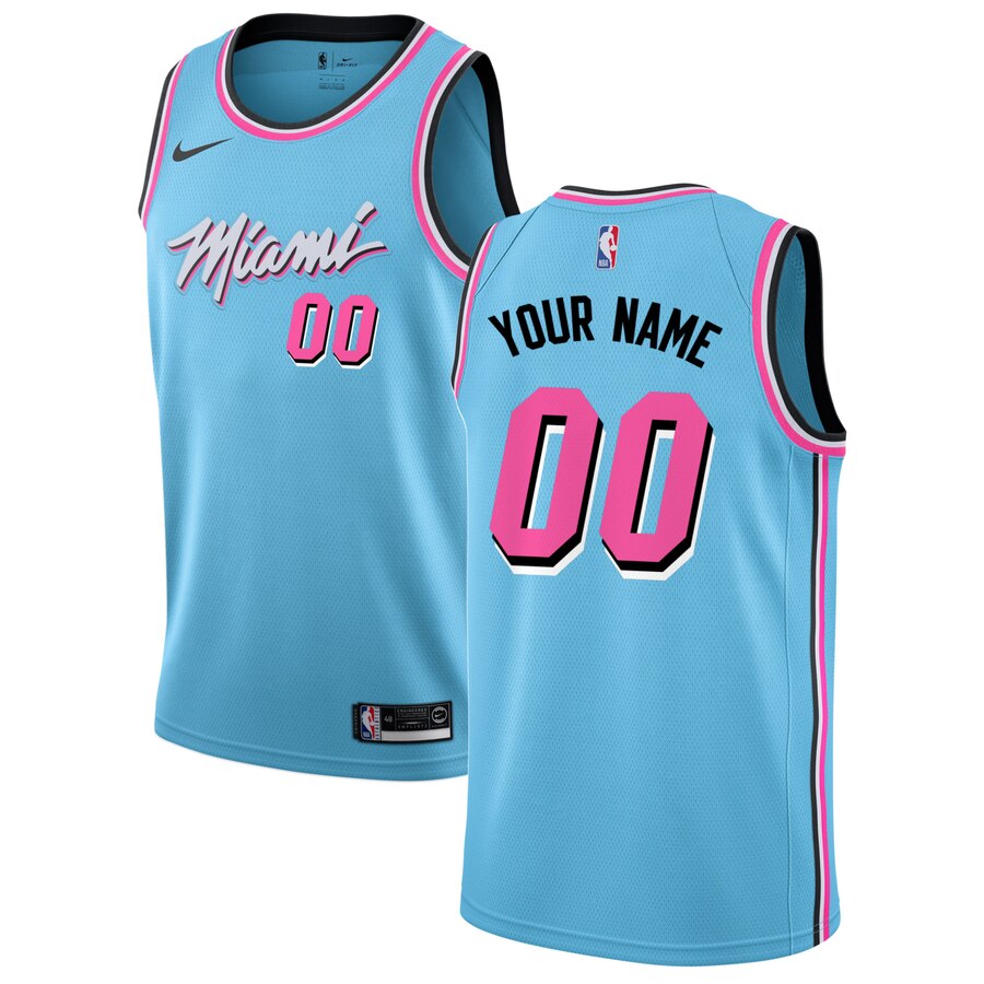 Miami Heat City Edition Jersey - Nike - Custom Light Blue