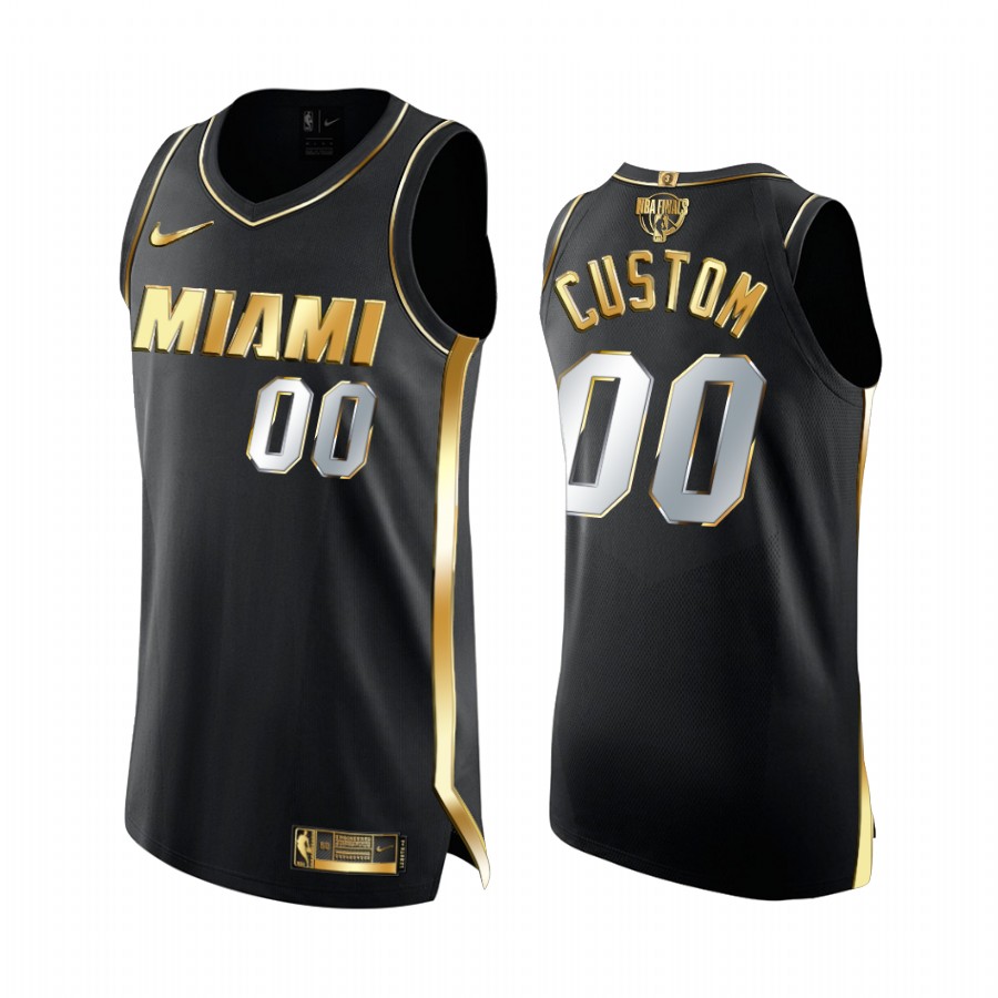 Miami Heat Custom Finals Jersey - Nike Miami Heat Black Jersey