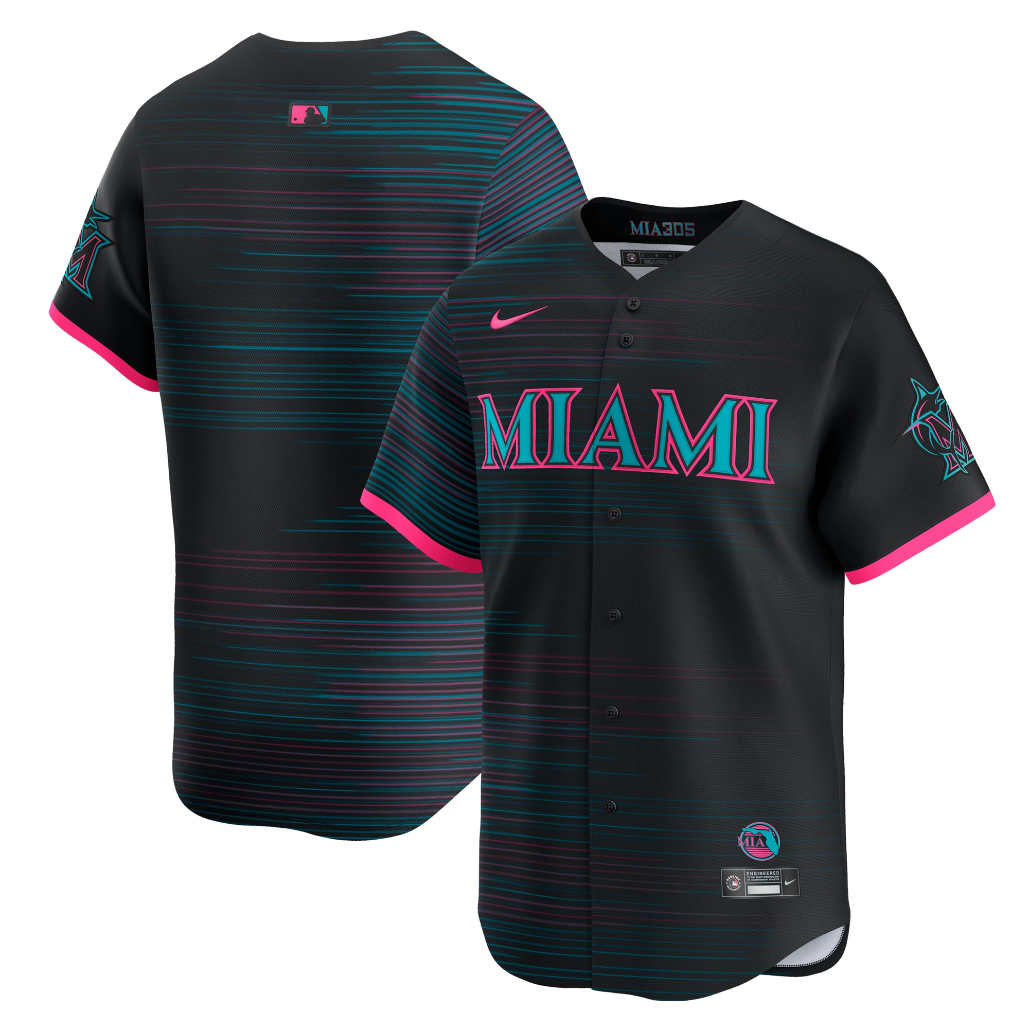 Miami Marlins 2025 City Connect Limited Jersey - Black