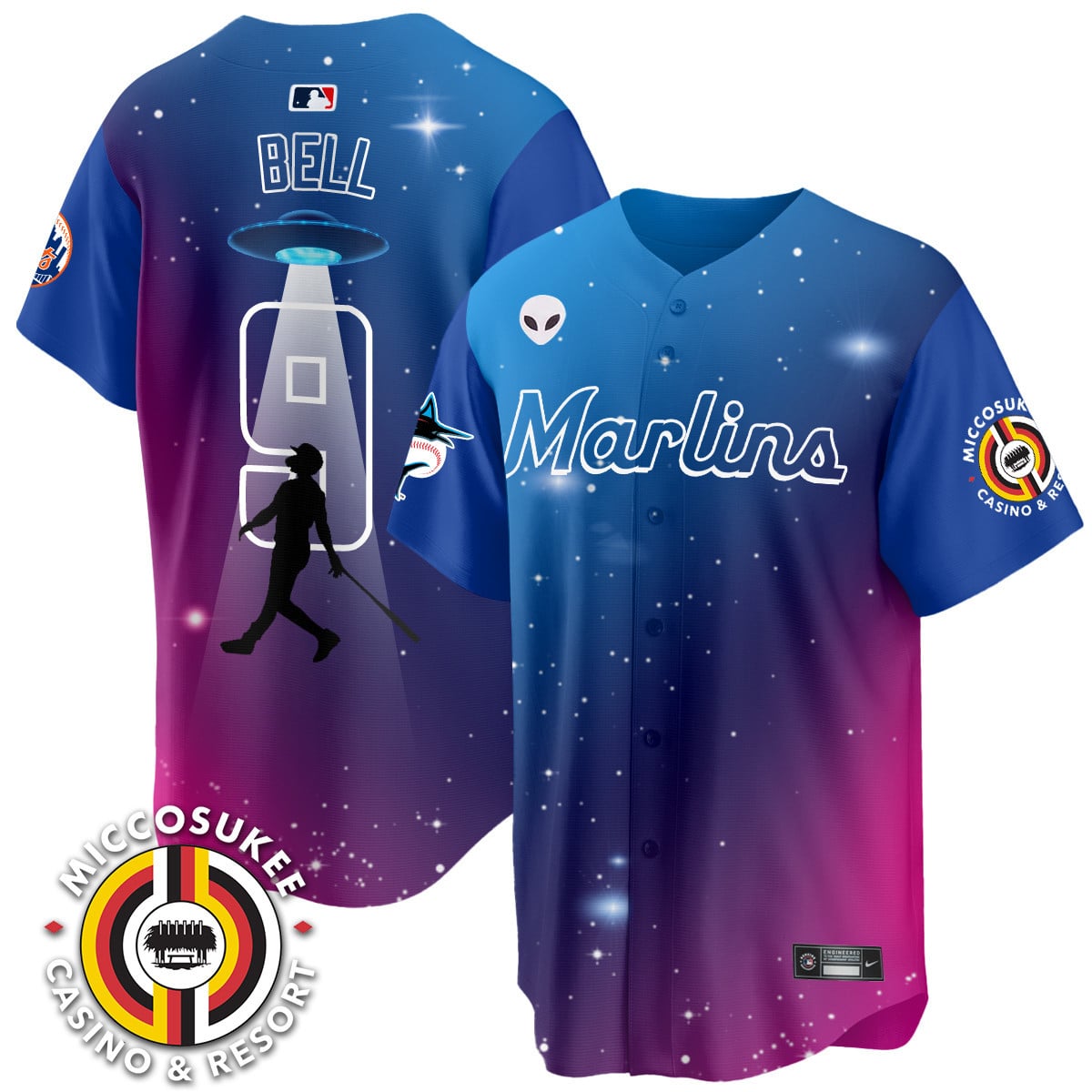 Alternative view of Miami Marlins UFO Jersey - Nike MLB Limited Edition