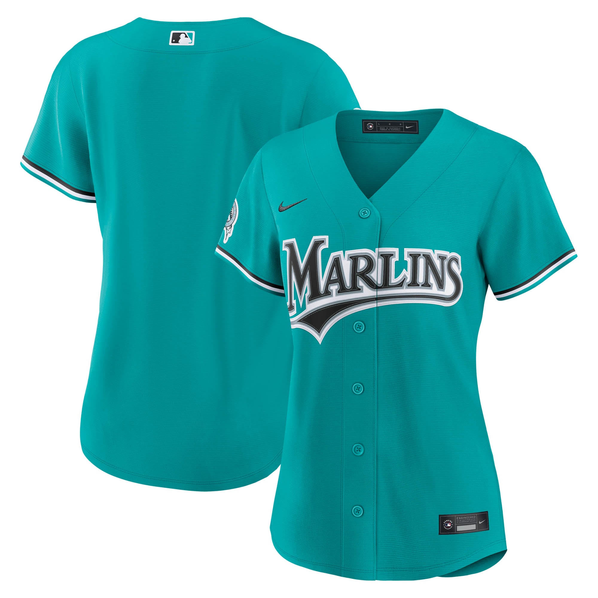 Miami Marlins Women's Alternate Stadium Jersey - Teal