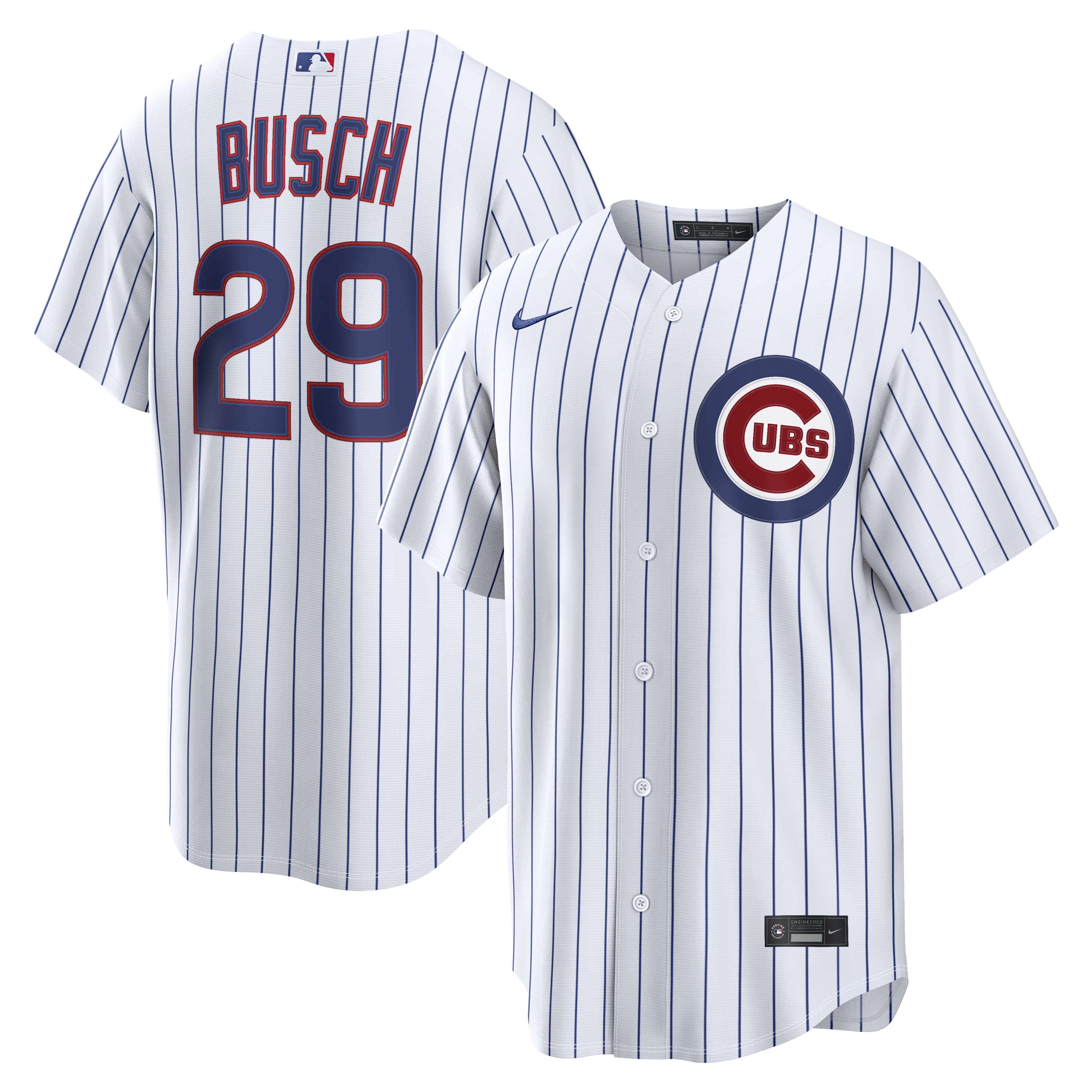 Michael Busch Chicago Cubs Home Jersey - White