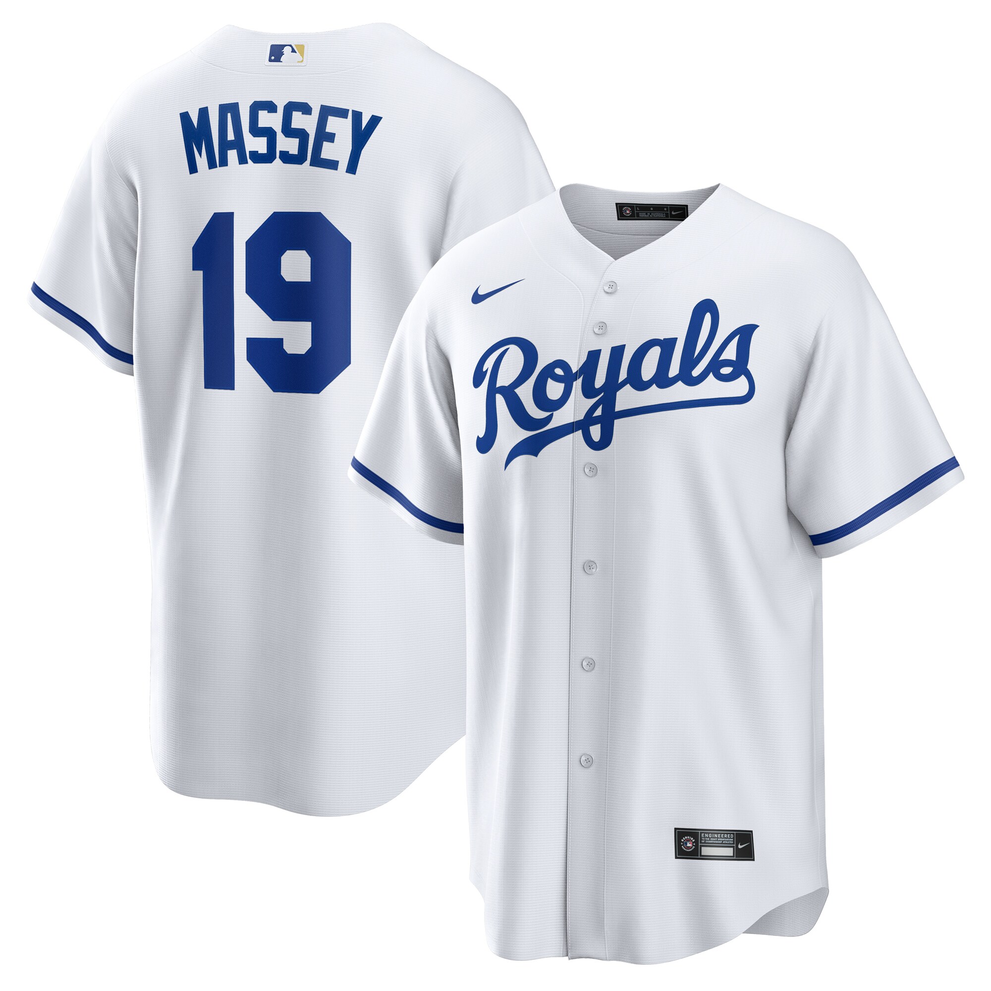 Michael Massey Kansas City Royals Home Jersey - White