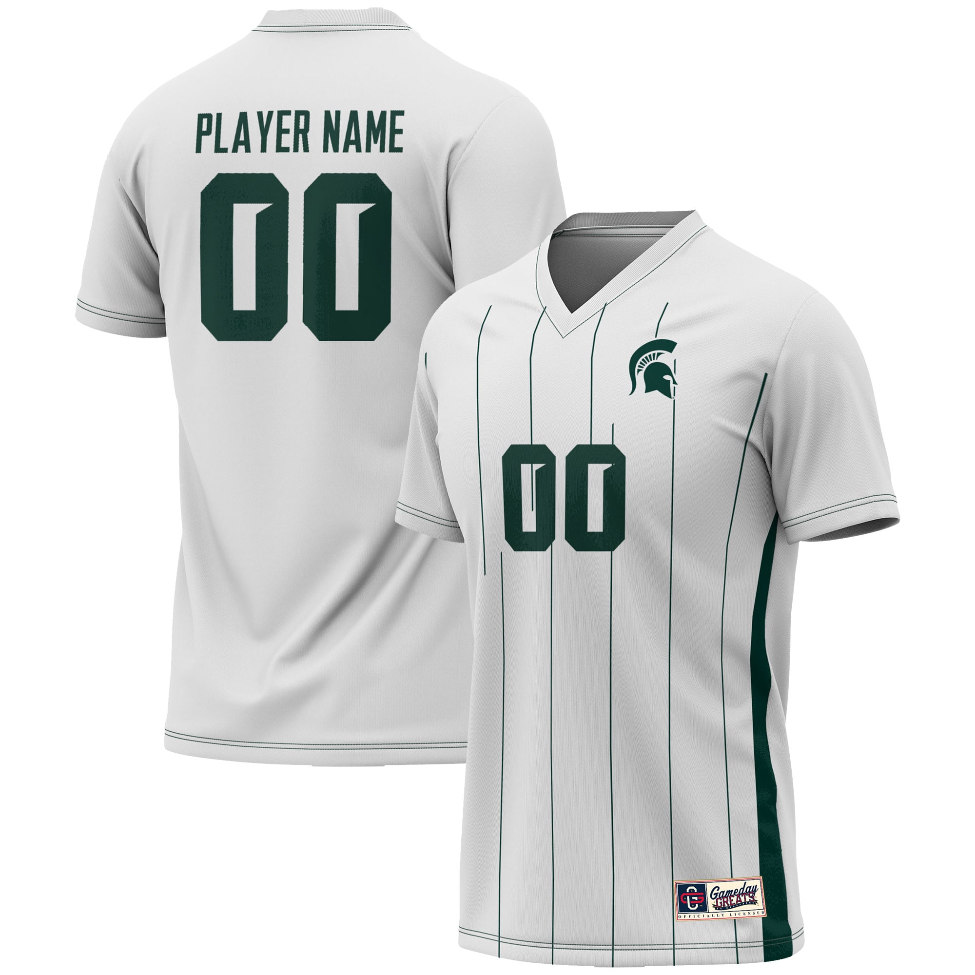Michigan State Spartans GameDay Greats Unisex NIL Pick-A-Player Lightweight Women's Soccer Jersey