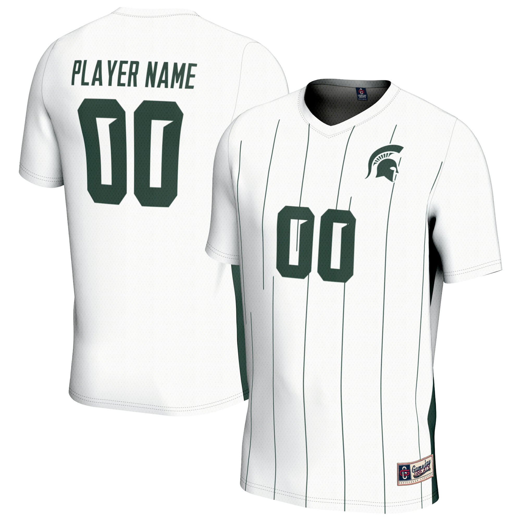 Michigan State Spartans GameDay Greats Unisex Youth NIL Pick-A-Player Lightweight Collegiate Men's Soccer Fashion Jersey