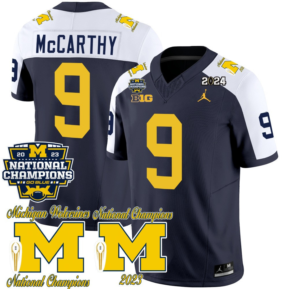 Michigan Wolverines #9 Navy Jersey - Michigan Wolverines #9 - Navy