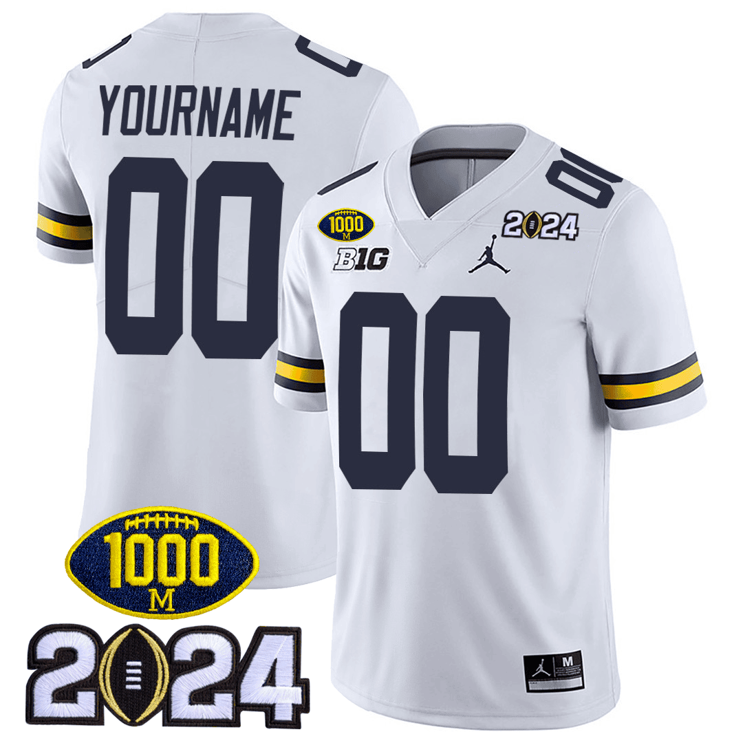 Michigan Wolverines White Jersey - Jordan Michigan Wolverines 2024