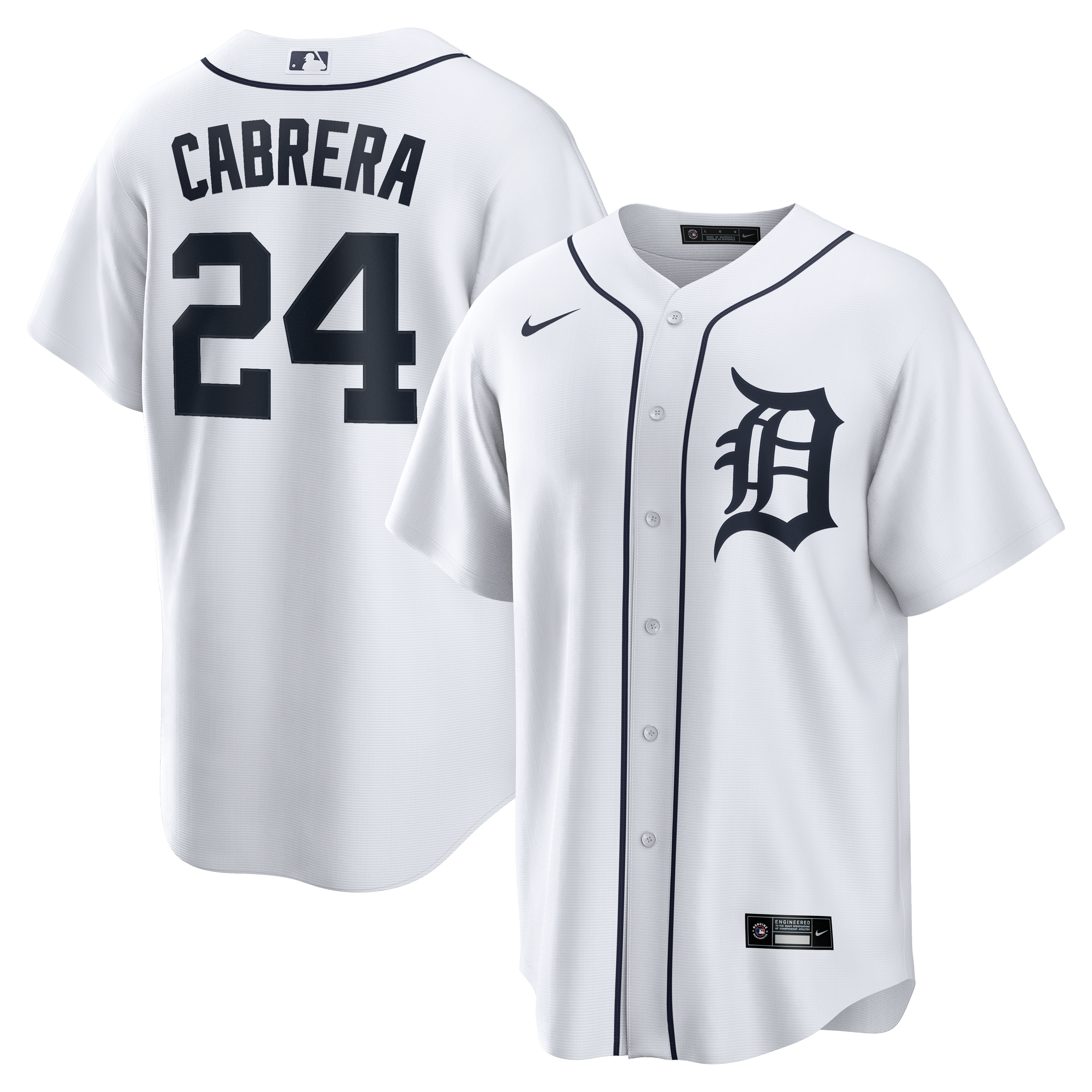 Miguel Cabrera Detroit Tigers Home Retired Player Jersey - White