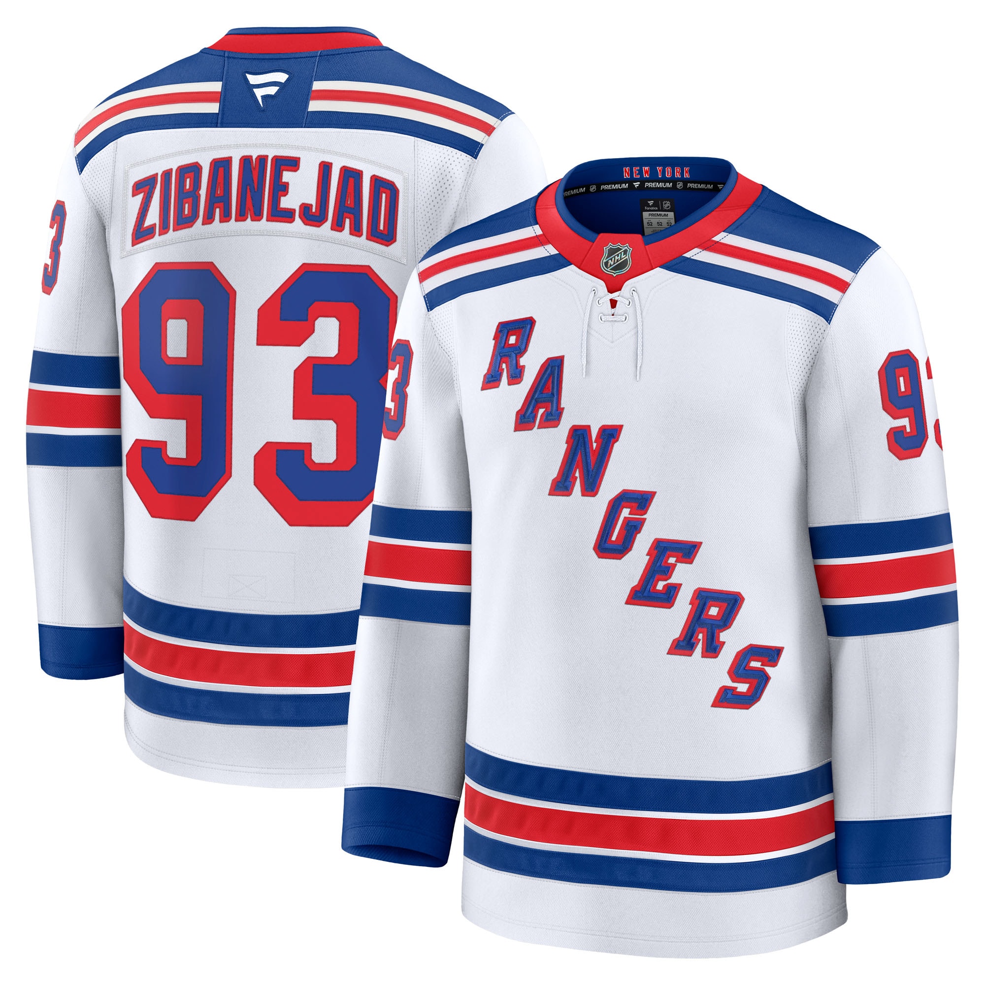 Mika Zibanejad New York Rangers Fanatics Away Premium Jersey