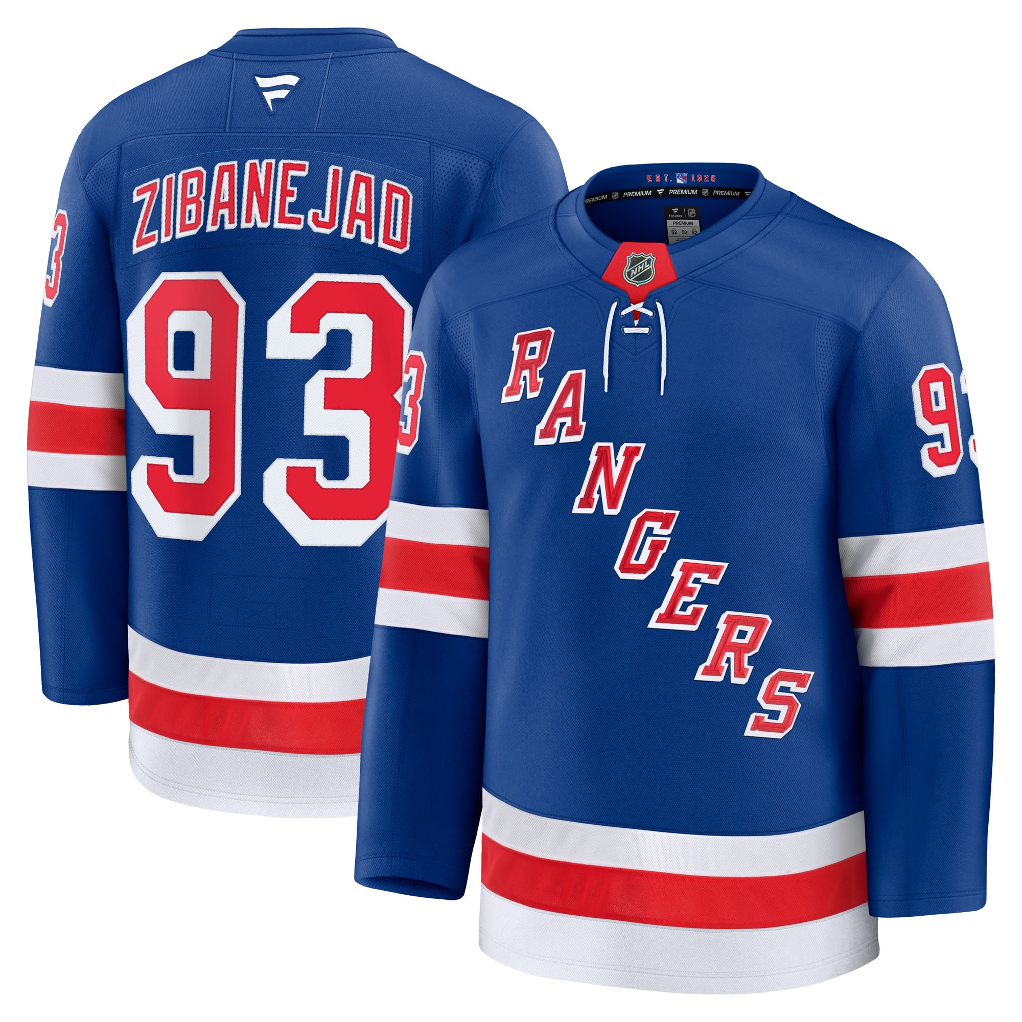 Mika Zibanejad New York Rangers Fanatics Home Premium Jersey