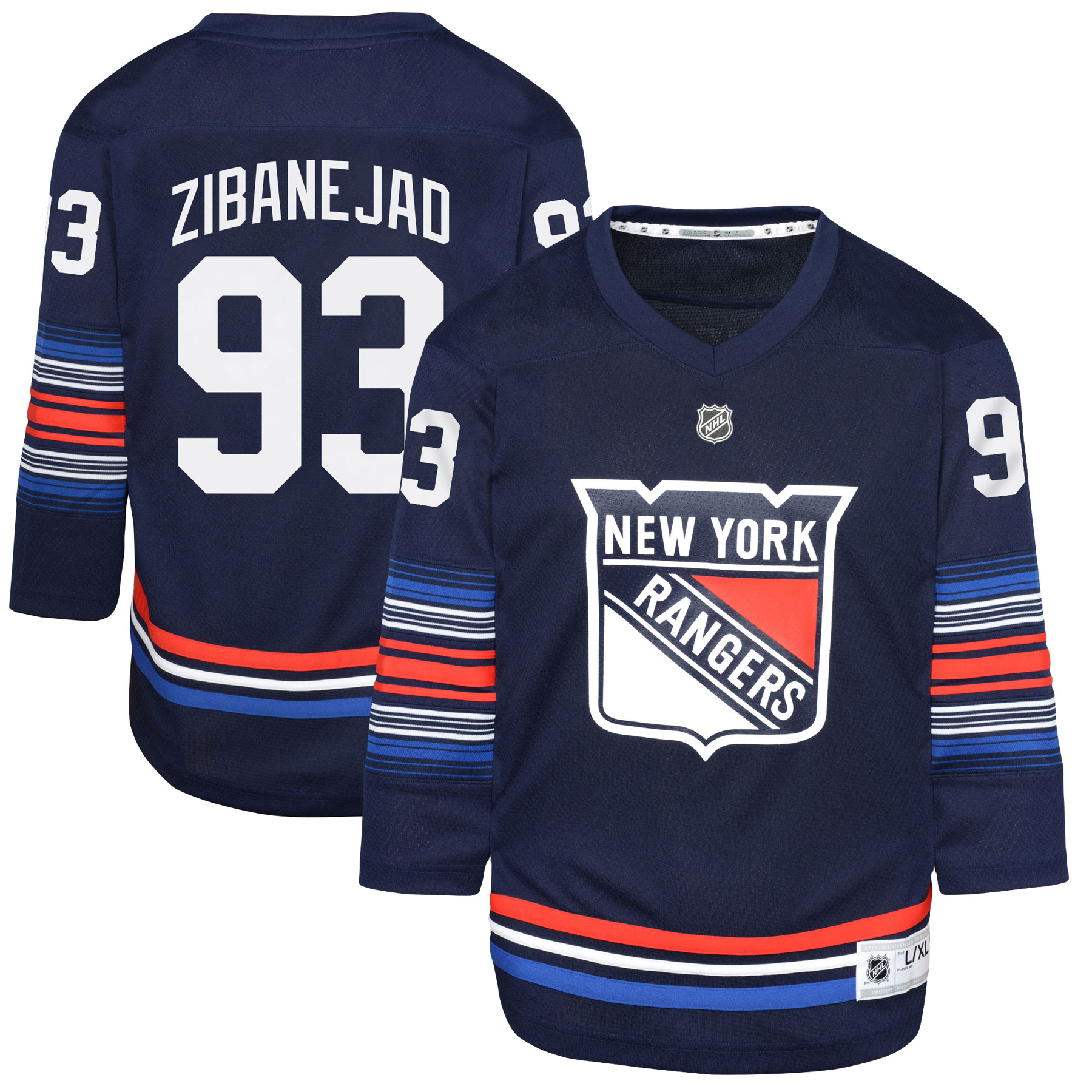 Mika Zibanejad New York Rangers Youth Alternate Player Jersey