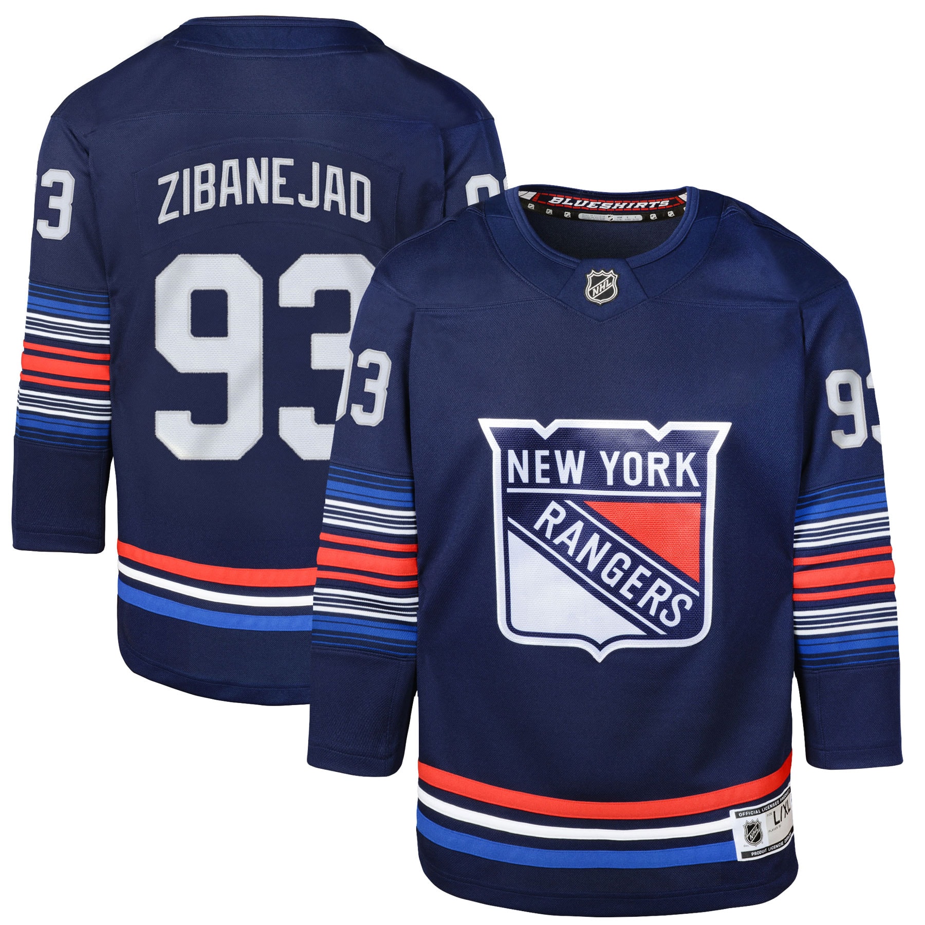 Mika Zibanejad New York Rangers Youth Alternate Premier Player Jersey