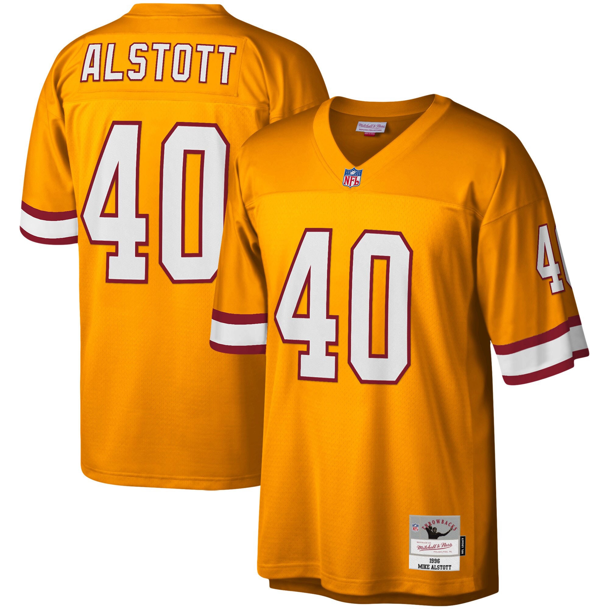 Mike Alstott Tampa Bay Buccaneers Big & Tall 1996 Retired Player Jersey - Orange