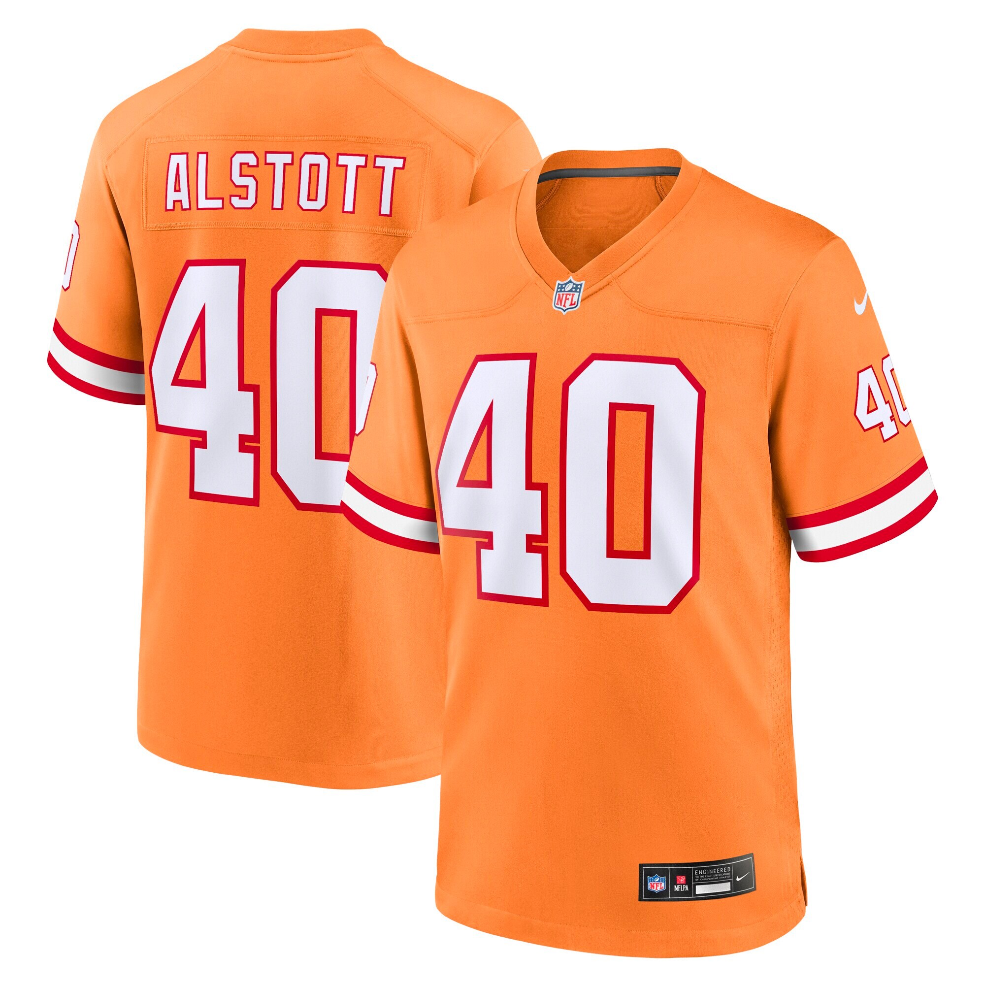 Mike Alstott Tampa Bay Buccaneers Youth Retired Player Game Jersey - Orange