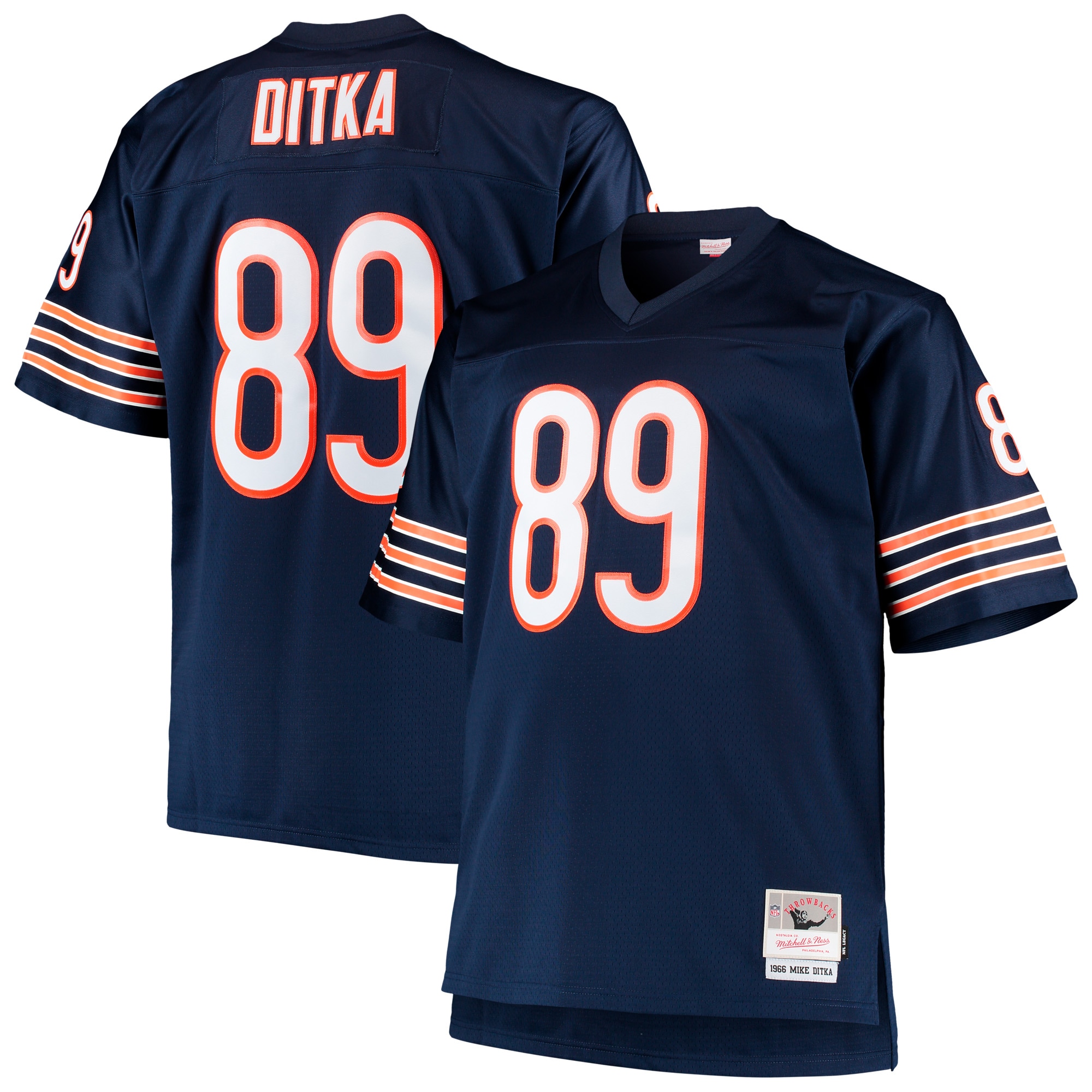 Mike Ditka Chicago Bears Big & Tall 1966 Retired Player Jersey - Navy