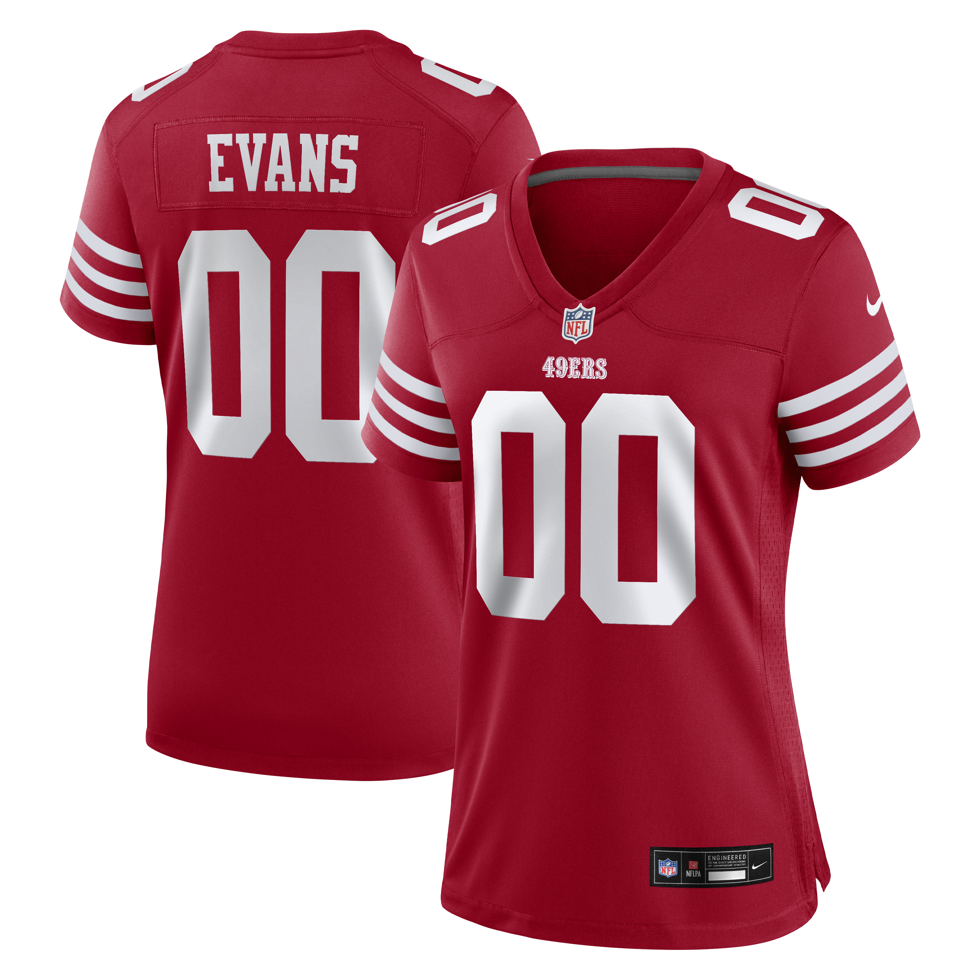 Mike Evans San Francisco 49ers Women's Game Jersey - Scarlet