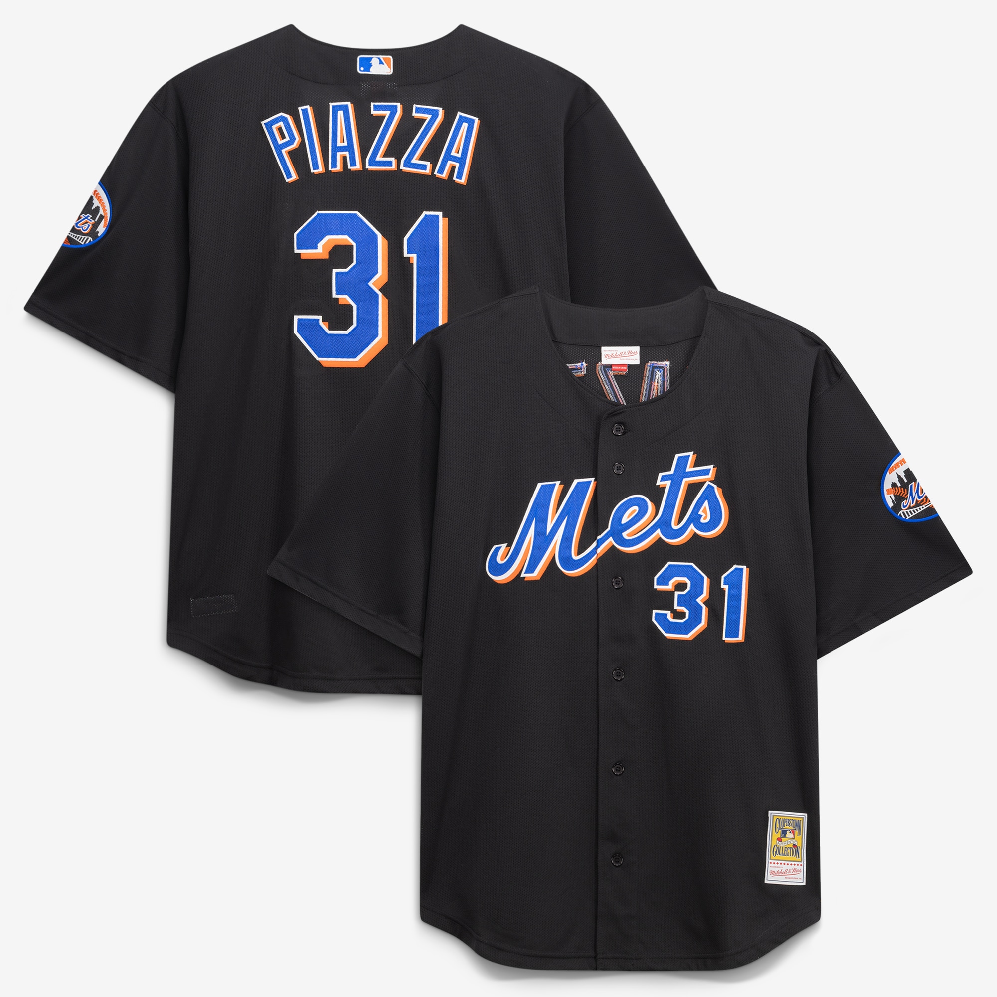 Mike Piazza New York Mets Big & Tall Cooperstown Mesh Batting Practice Jersey