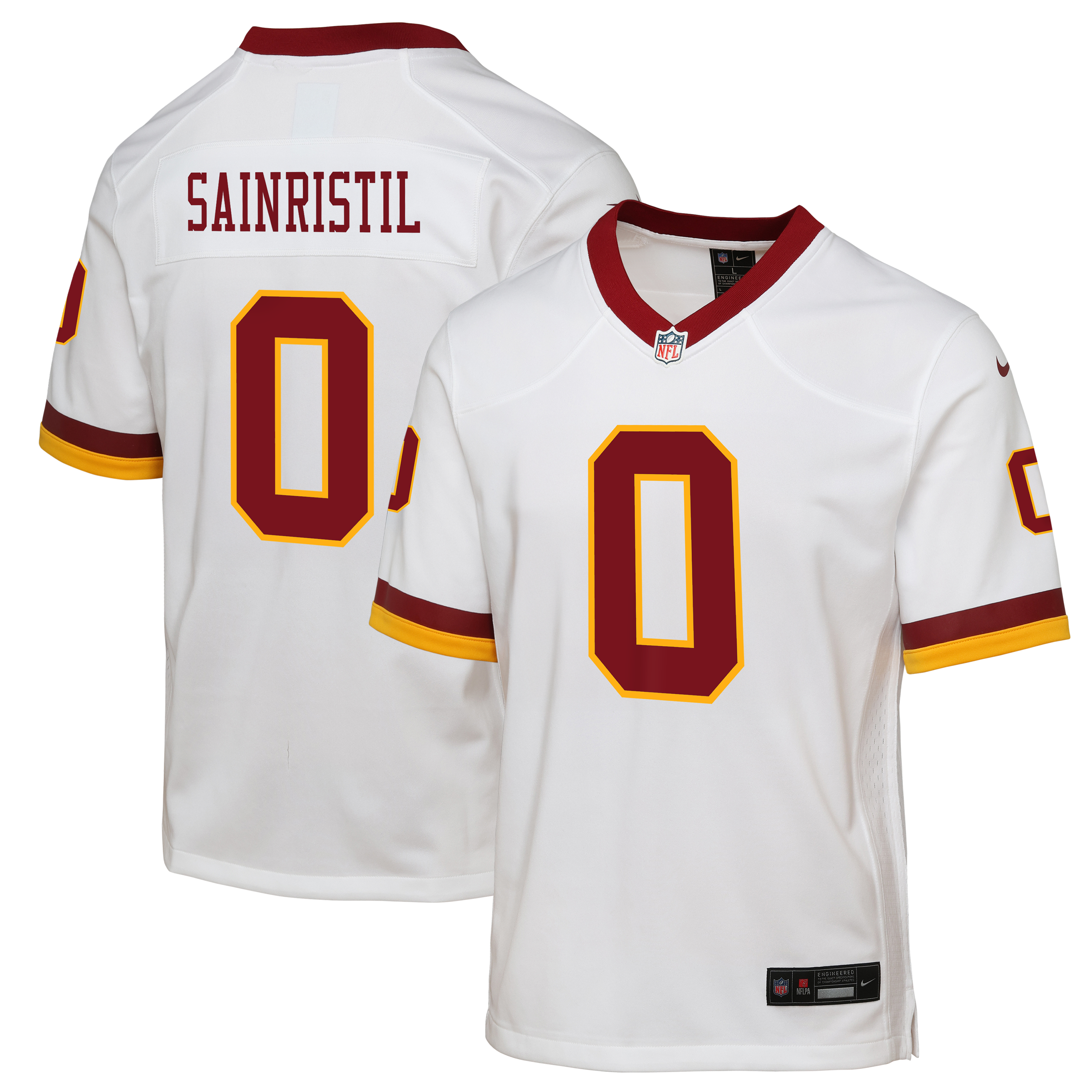 Mike Sainristil Washington Commanders Youth Alternate 2 Game Jersey - White